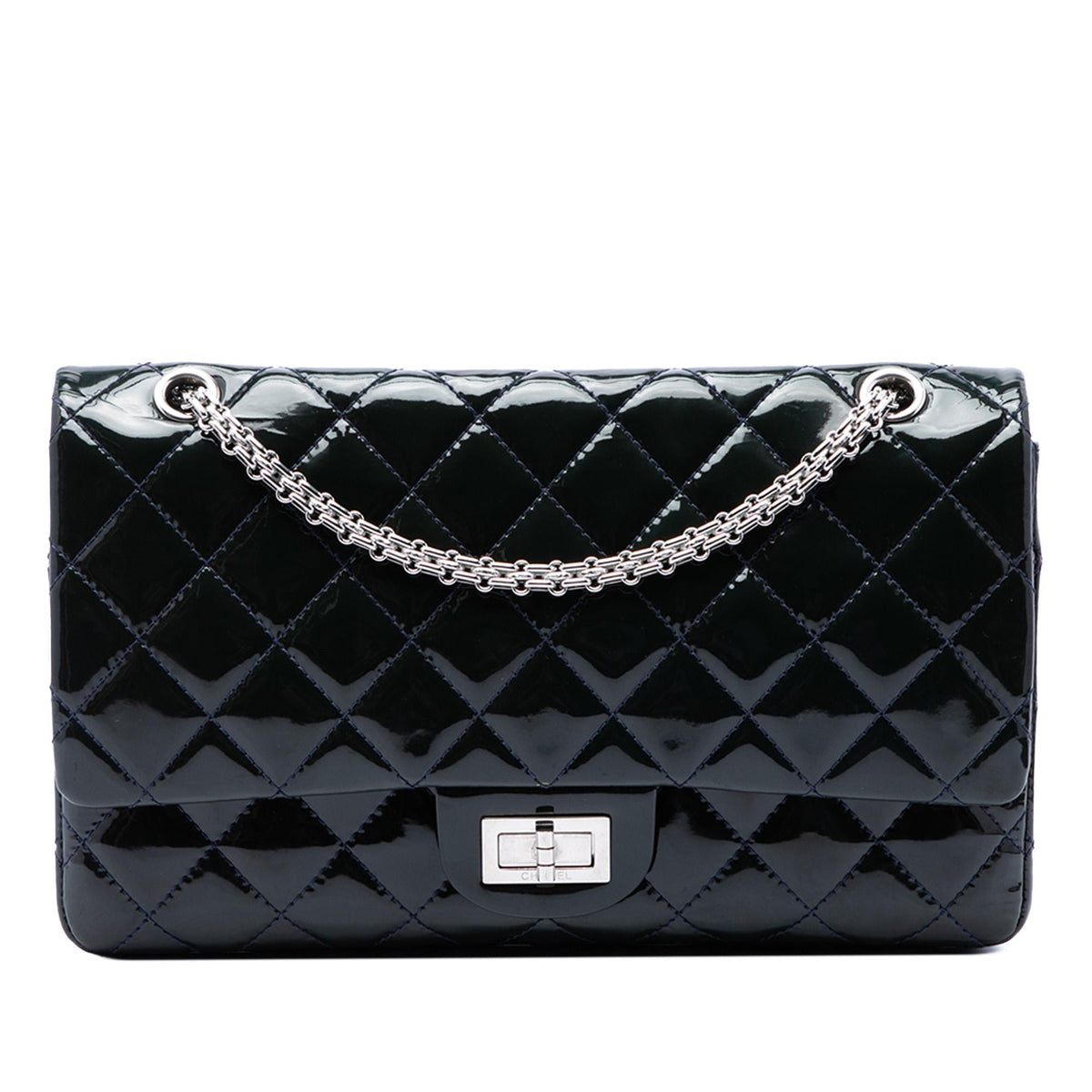 Chanel Quilted Patent Reissue 2.55 Double Flap 227
