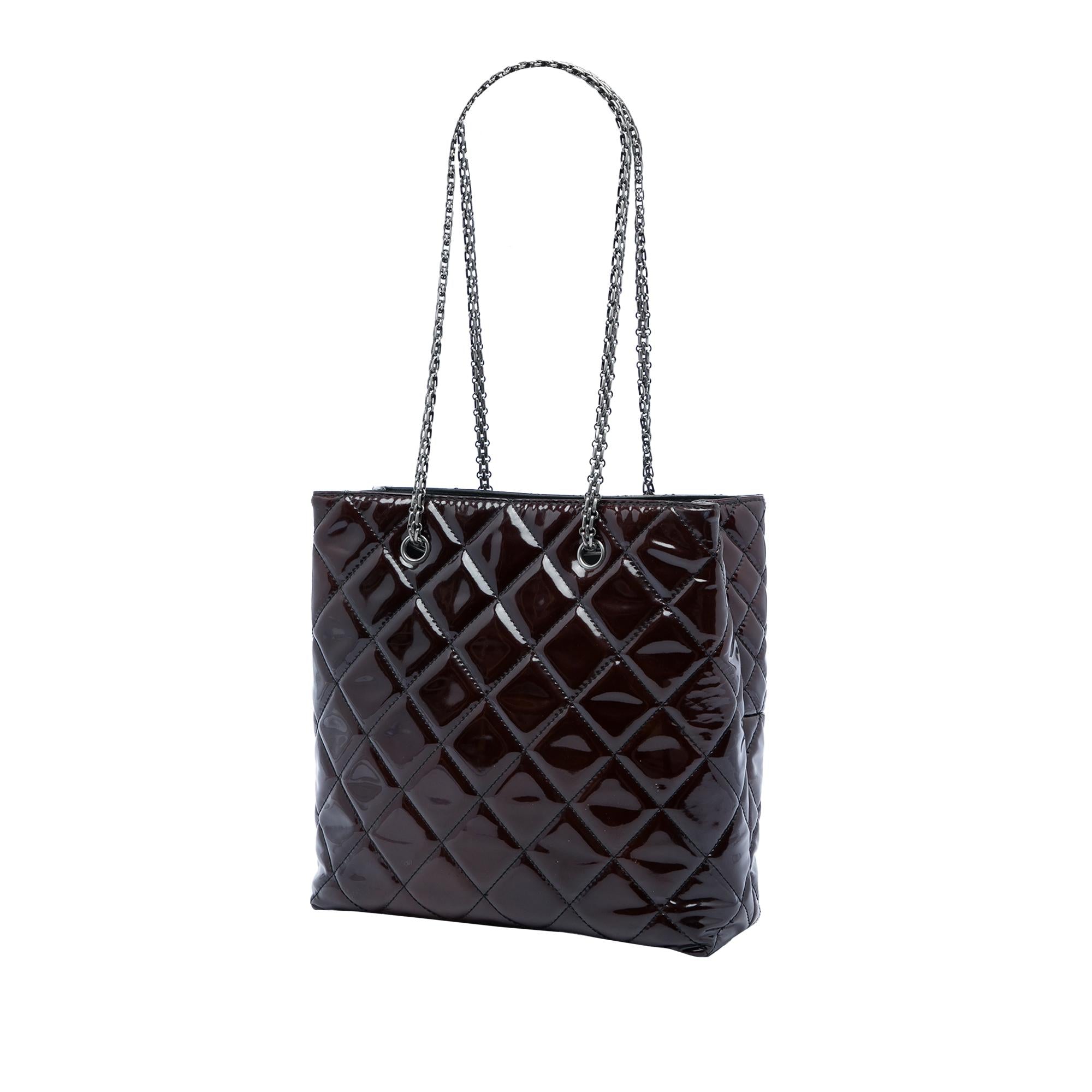 Chanel Quilted Patent Reissue 2.55 Tote