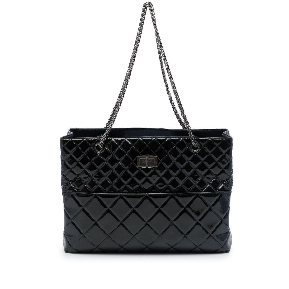 Chanel Quilted Patent Reissue 2.55 Tote