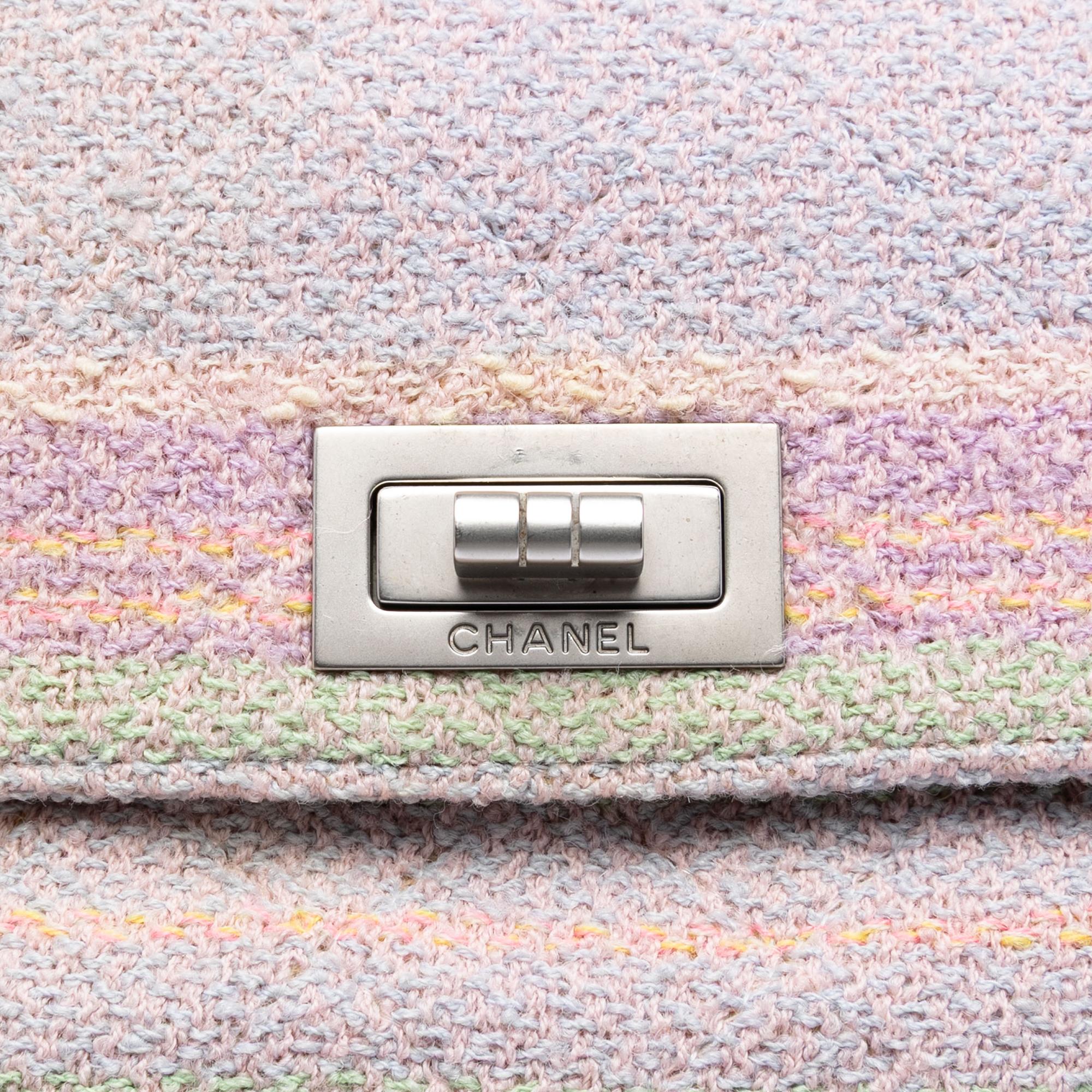 Chanel Quilted Tweed Reissue 2.55 Single Flap 225