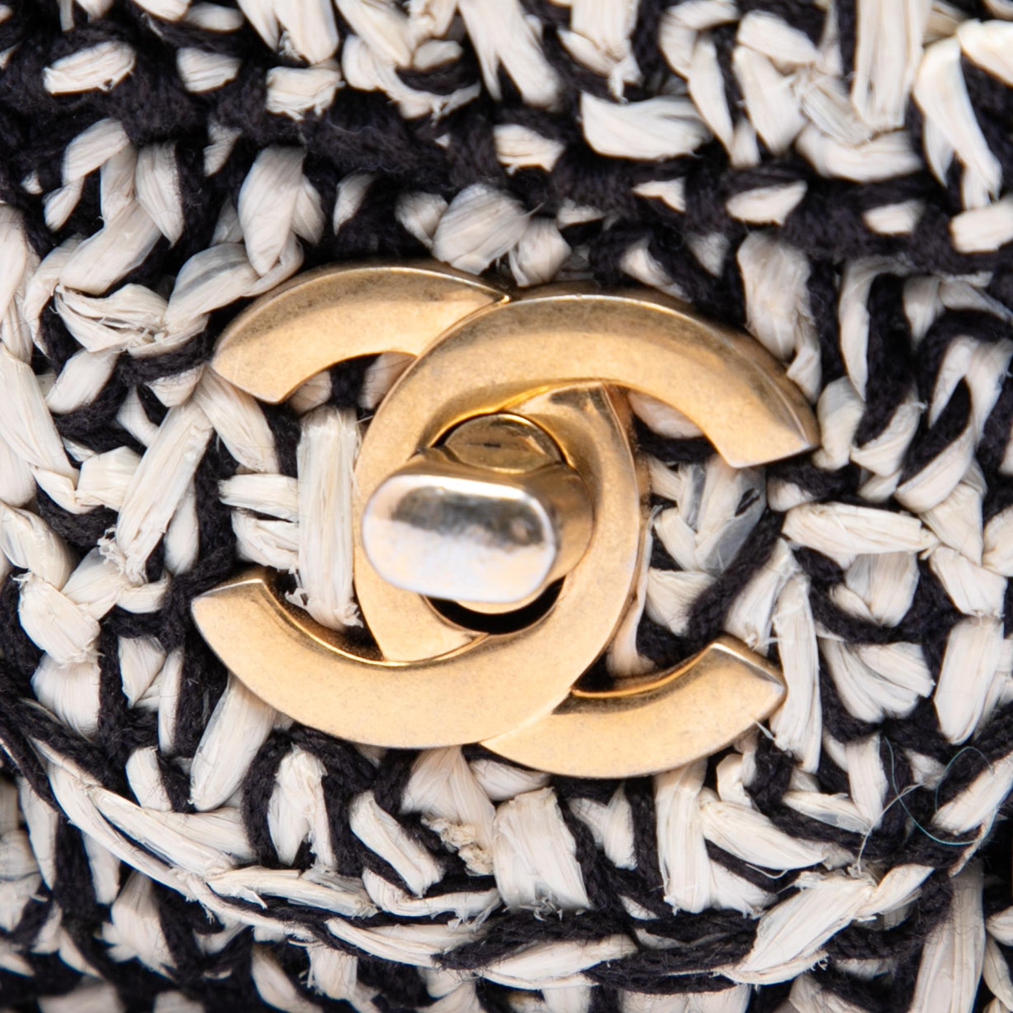 Chanel Raffia Braided with Love Flap