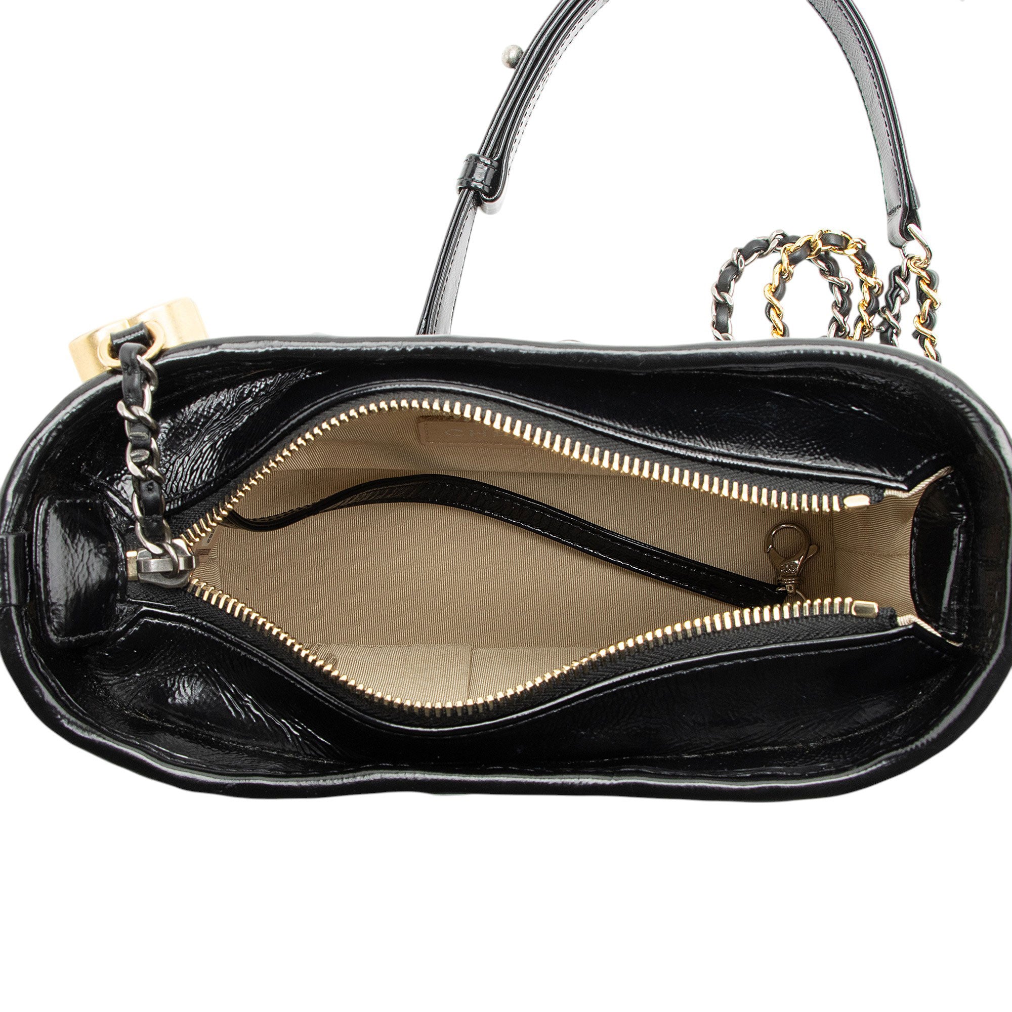 Chanel Rattan Calfskin Gabrielle Small Hobo