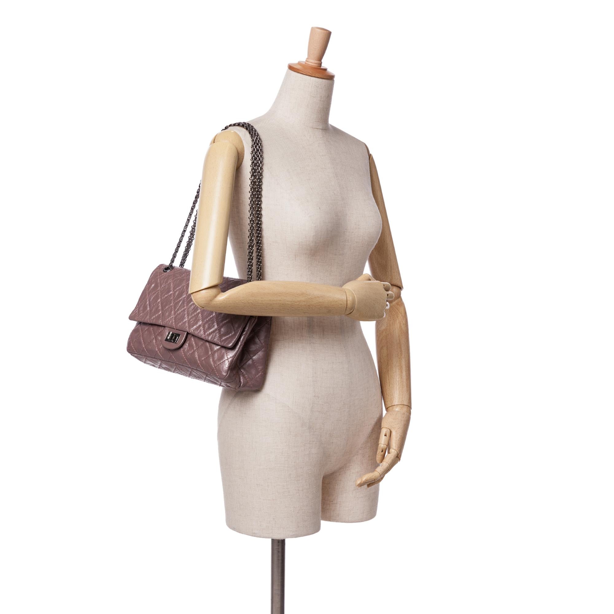 Chanel Reissue 2.55 Aged Metallic Calfskin Double Flap 226