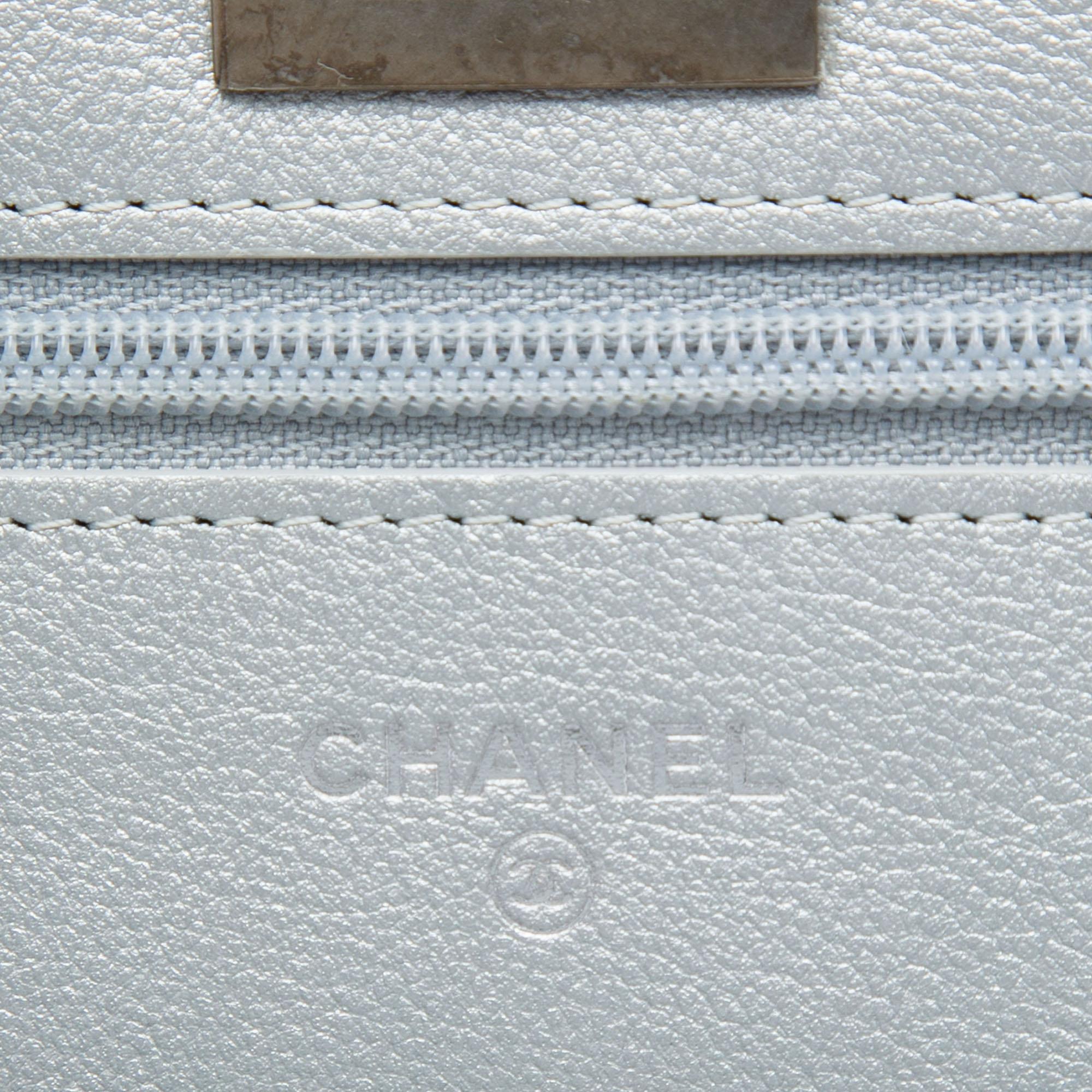 Chanel Reissue 2.55 Quilted Metallic Aged Calfskin Wallet on Chain