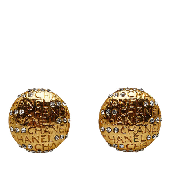 Chanel Rhinestone CC Clip On Earrings (SHG-s70Esg)