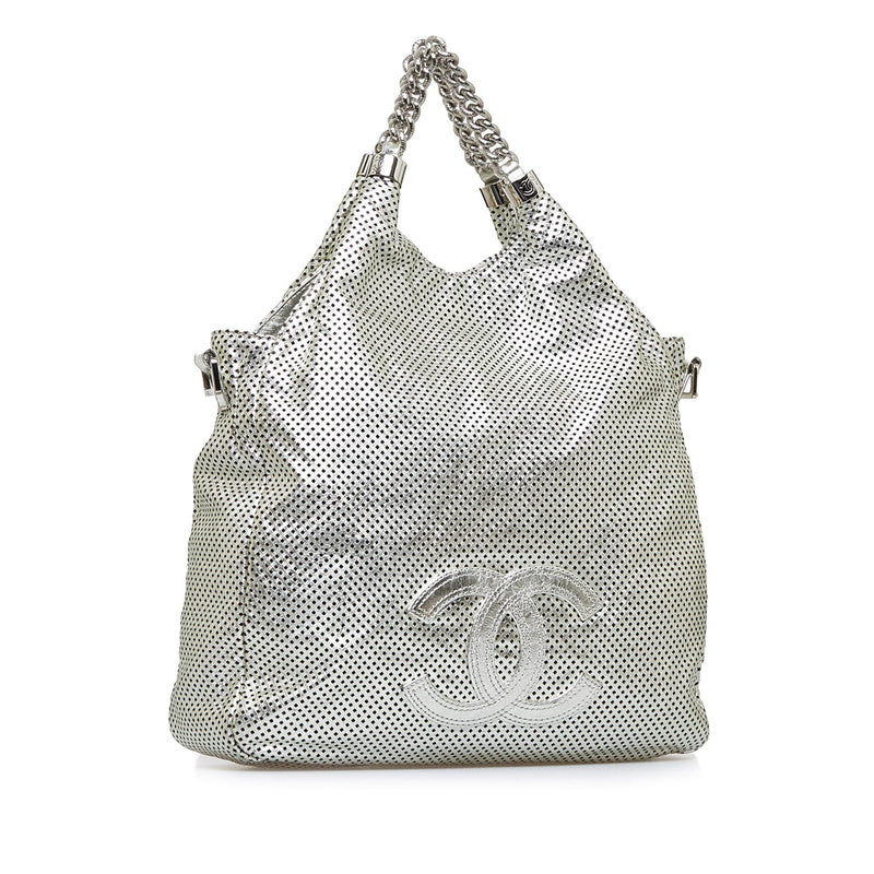 Chanel Rodeo Drive Hobo Perforated Leather Large at 1stDibs