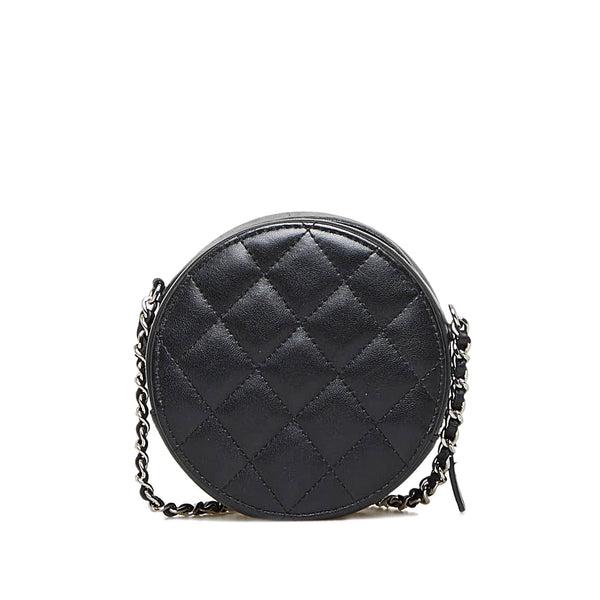 Chanel Chic Pearls Crossbody Bag Quilted Goatskin Mini Neutral 932792