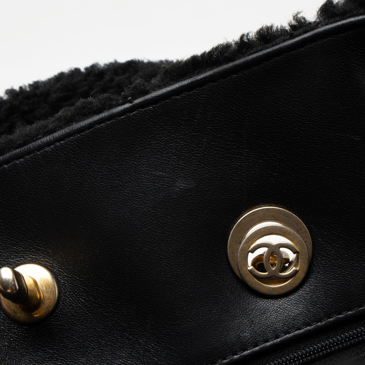 Chanel Shearling Tweed Fantasy Shopping Tote