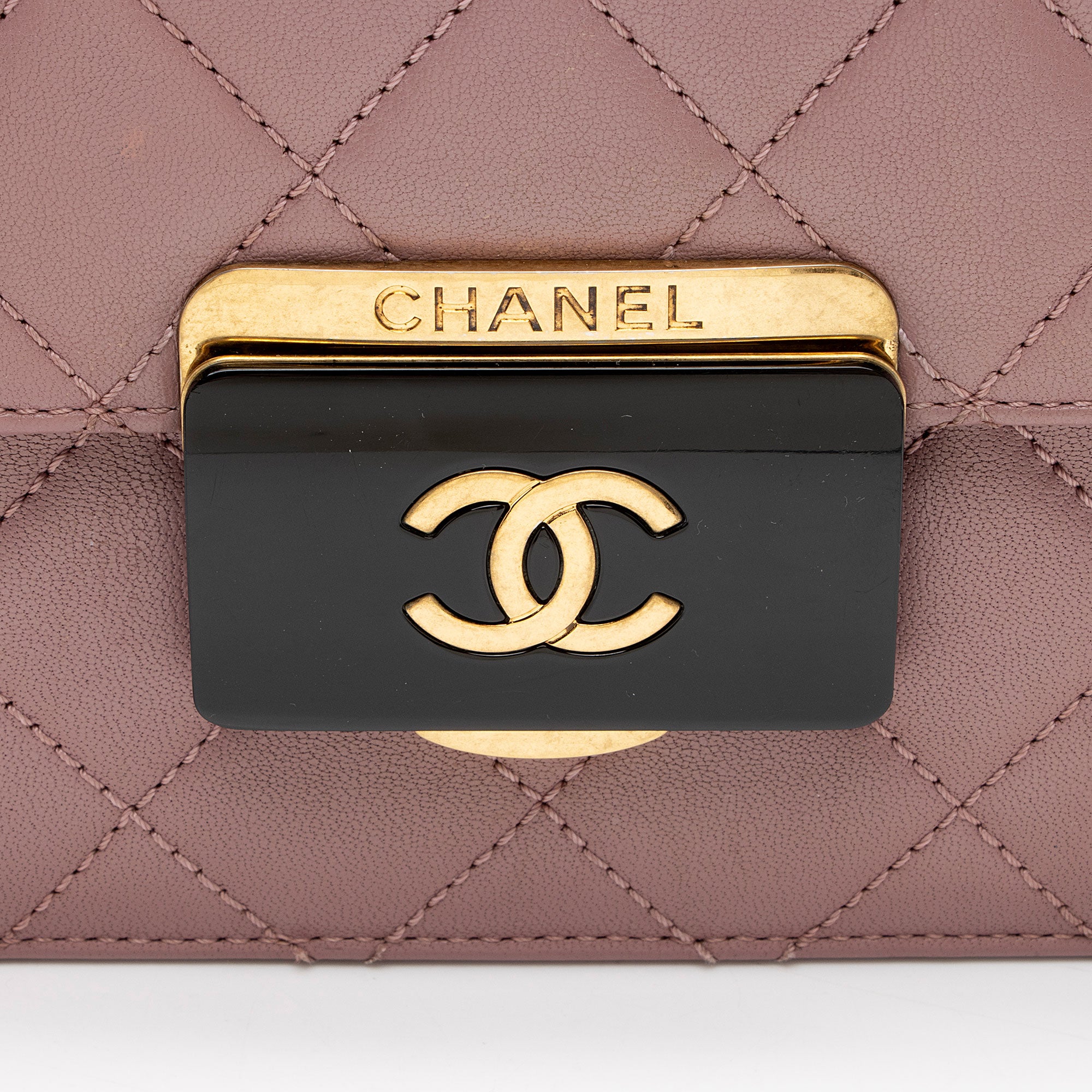 Chanel Sheepskin Beauty Lock Medium Flap Bag