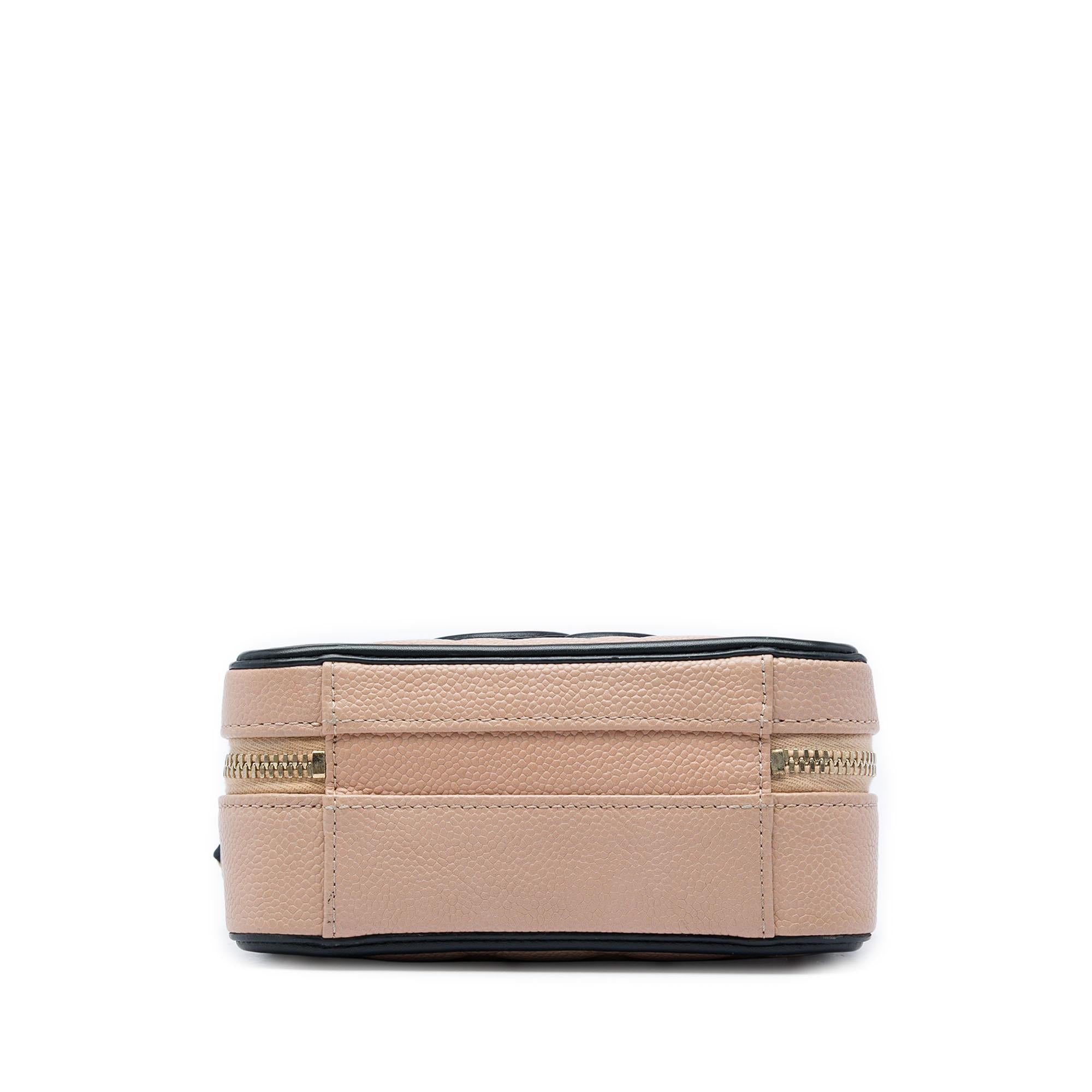 Chanel Small Bicolor Caviar CC Filigree Vanity Case