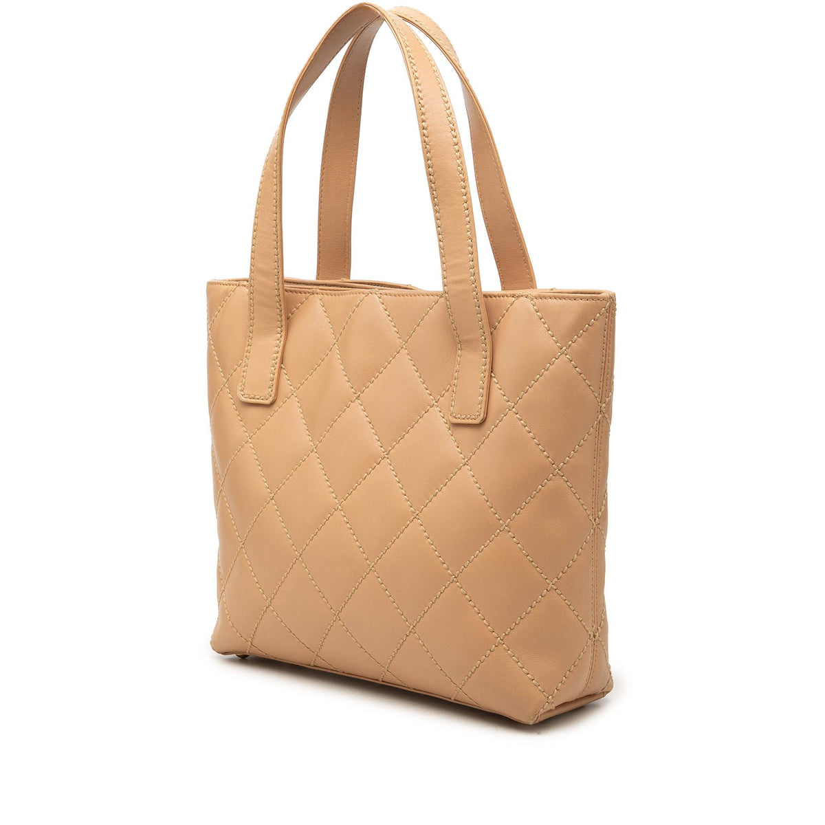 Chanel Small CC Calfskin Wild Stitch Tote