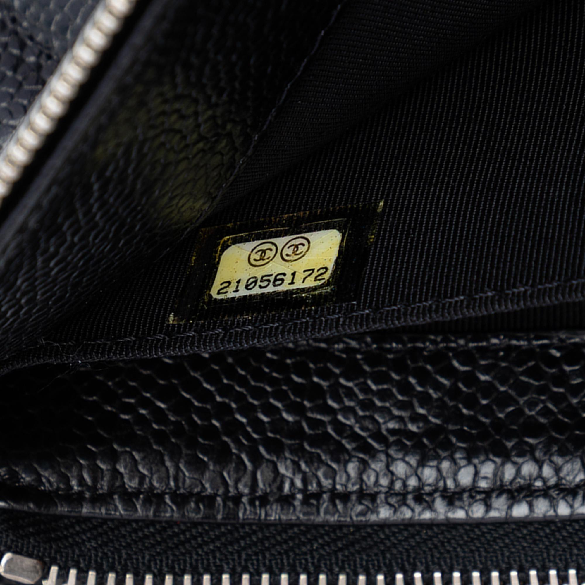 Chanel Small CC Quilted Caviar Zip Pouch