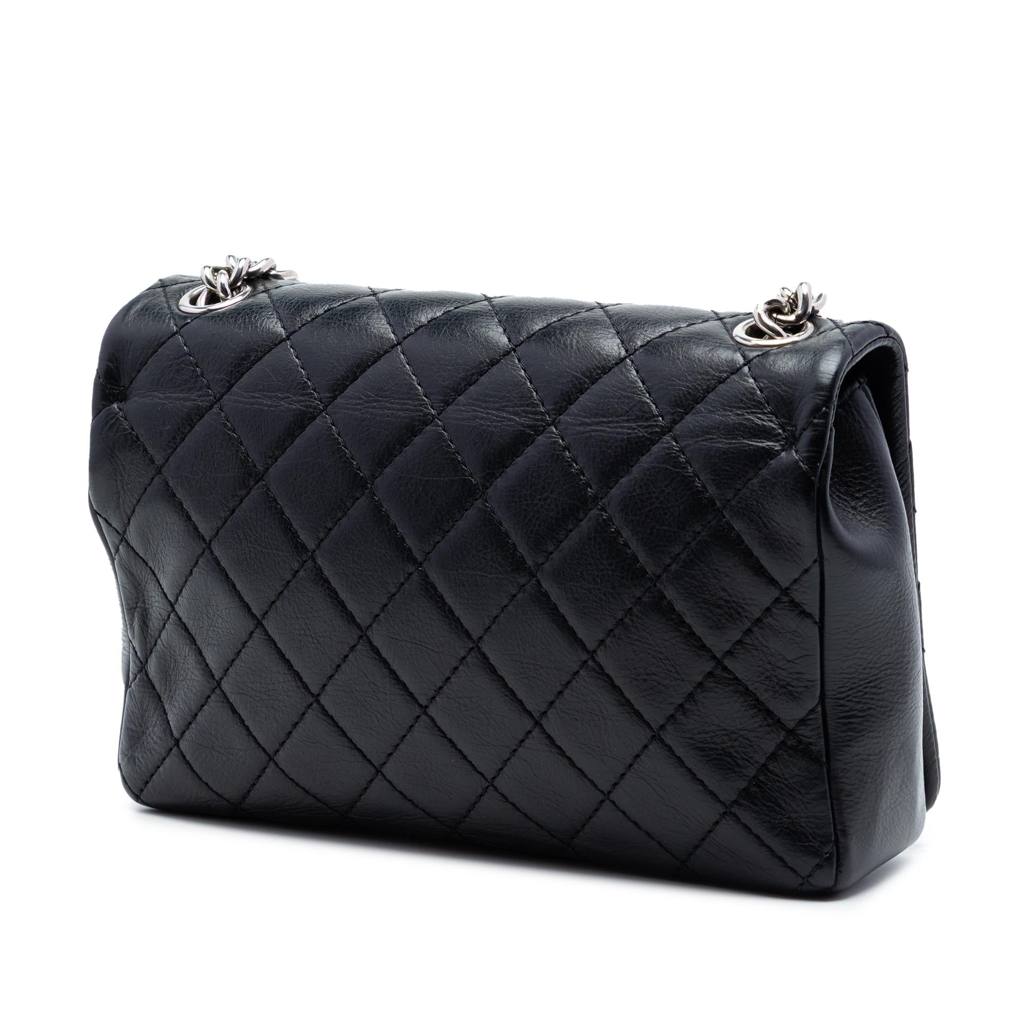Chanel Small CC Quilted Lambskin Embossed Braid Single Flap