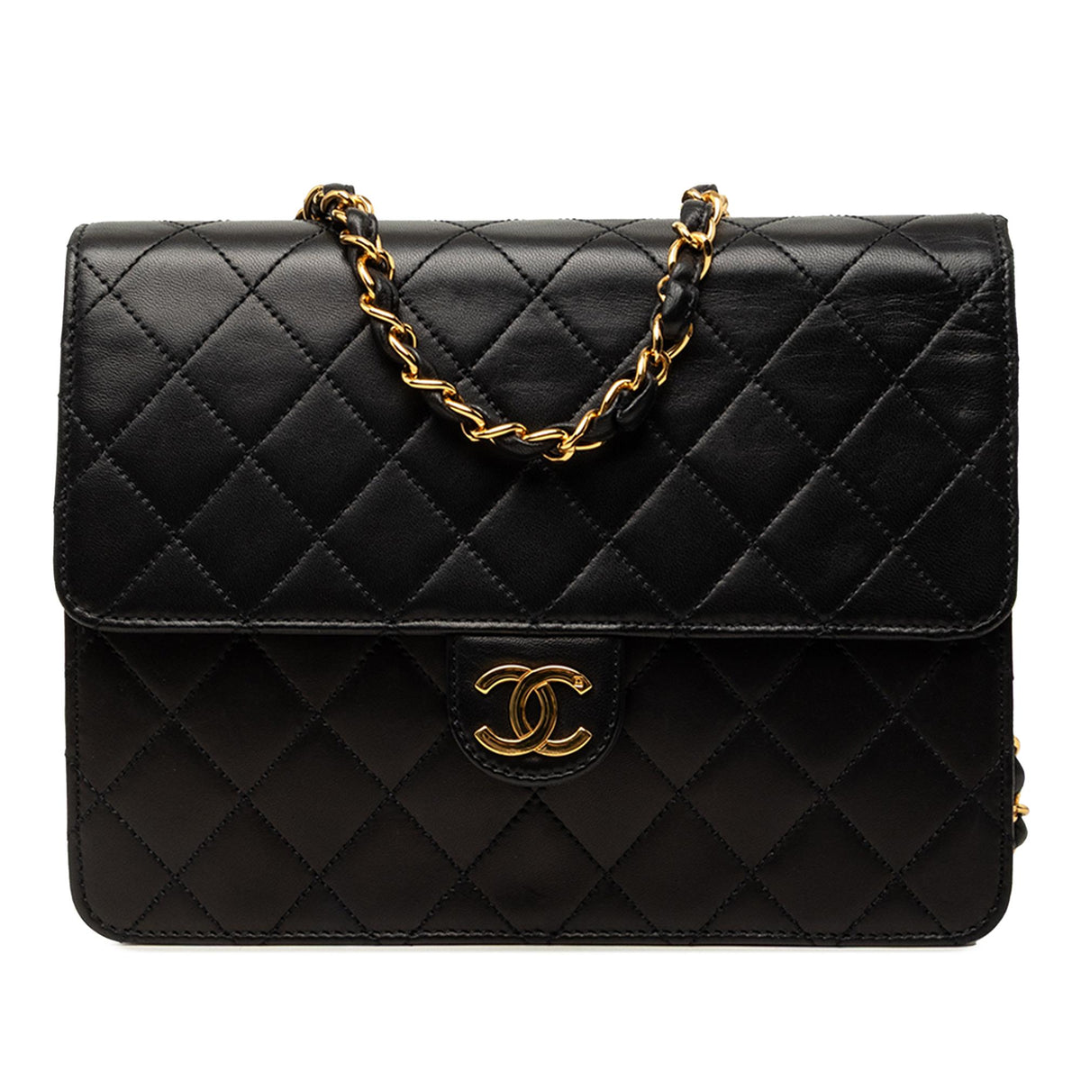 Chanel Small CC Quilted Lambskin Single Flap