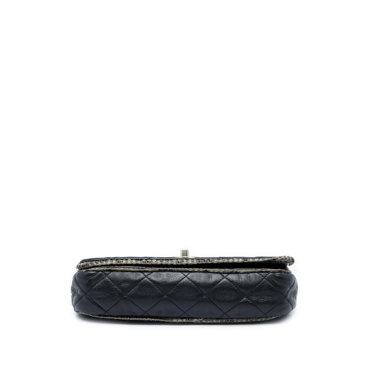 Chanel Small CC Quilted Lambskin and Tweed Chain Flap