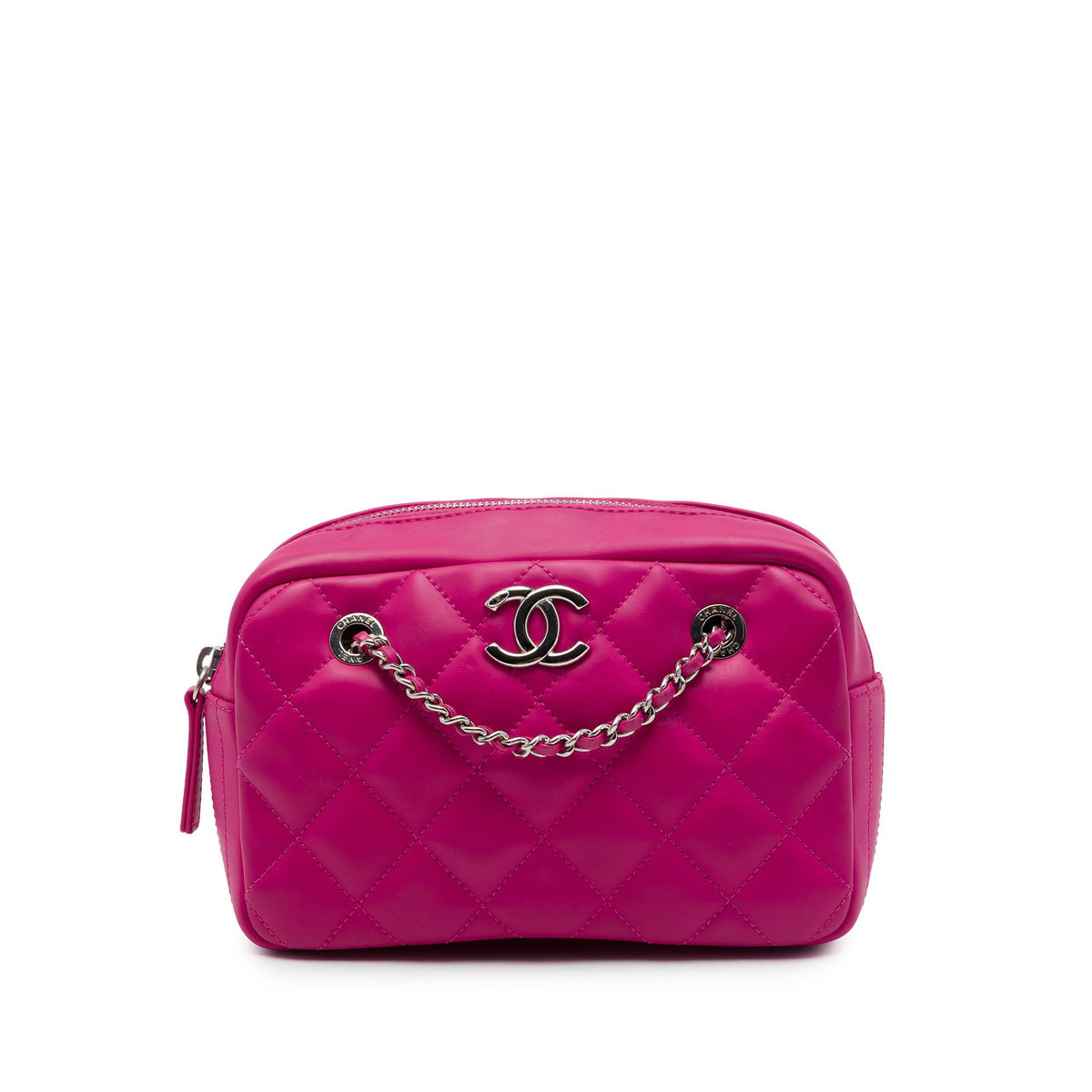 Chanel Small CC Quilted Rubberized Lambskin Coco Rain Camera Bag