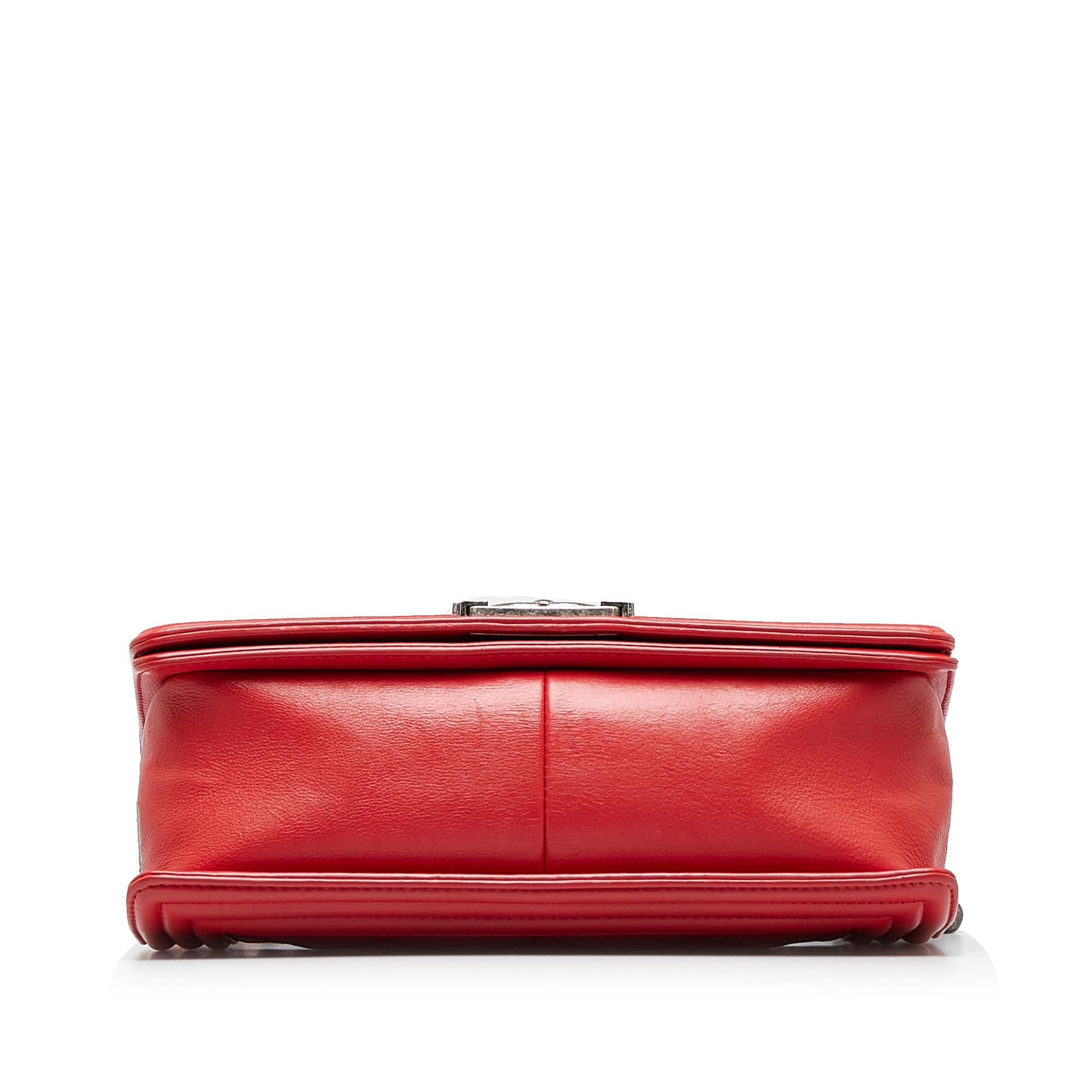 Chanel Small Calfskin Double Stitch Boy Flap