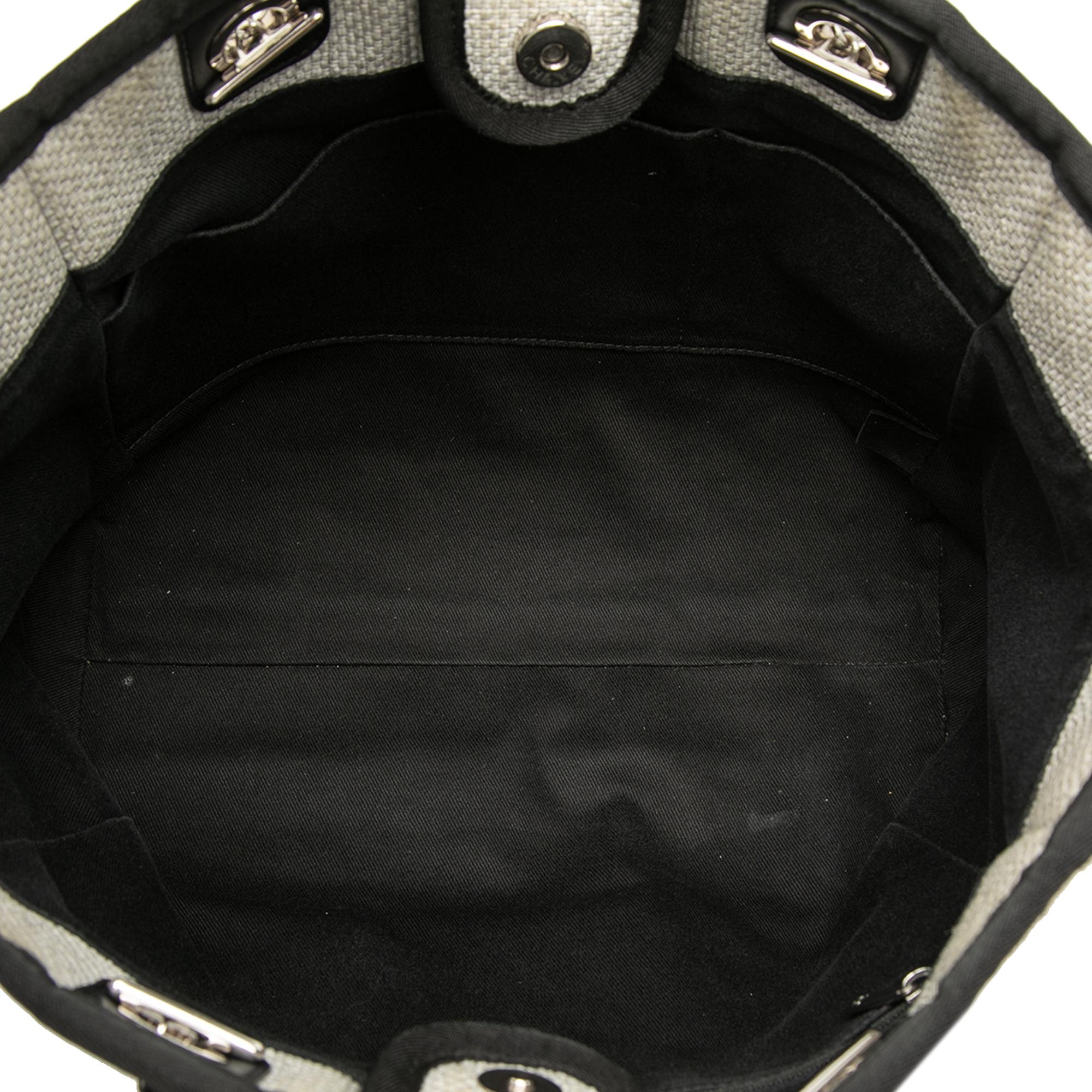 Chanel Small Canvas Deauville Tote
