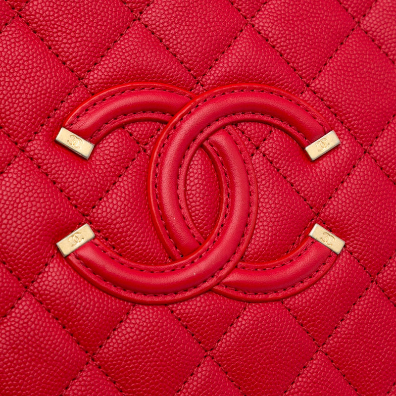 Chanel Small Caviar CC Filigree Vanity Bag (SHG-tNIN6s)