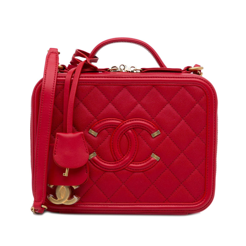 Chanel Small Caviar CC Filigree Vanity Bag (SHG-tNIN6s)