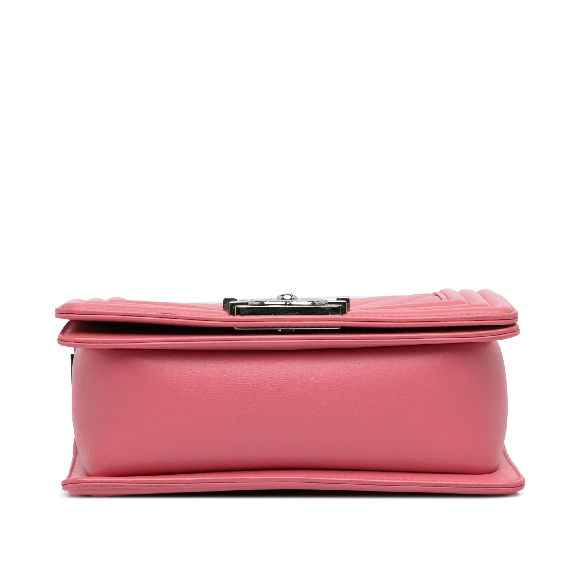 Chanel Small Chevron Lambskin Boy Flap