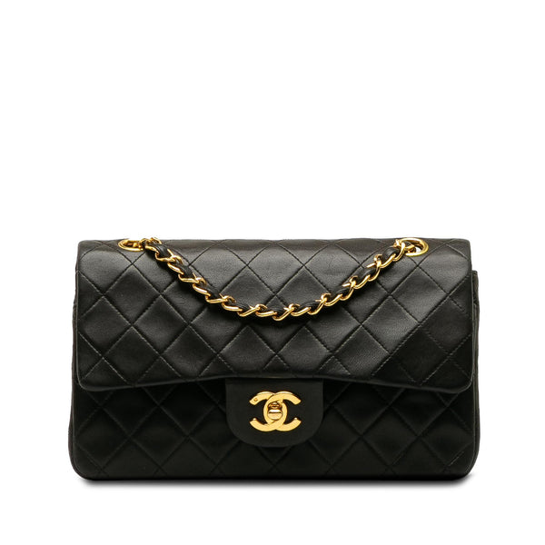 Chanel Small Classic Lambskin Double Flap Bag (SHG-U4aUjJ)