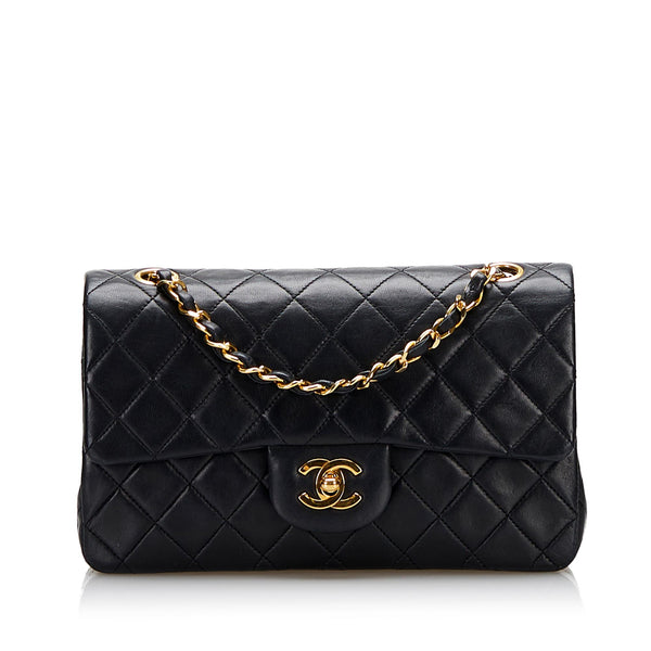 Chanel Small Classic Lambskin Double Flap (SHG-Bfeqyq) – LuxeDH