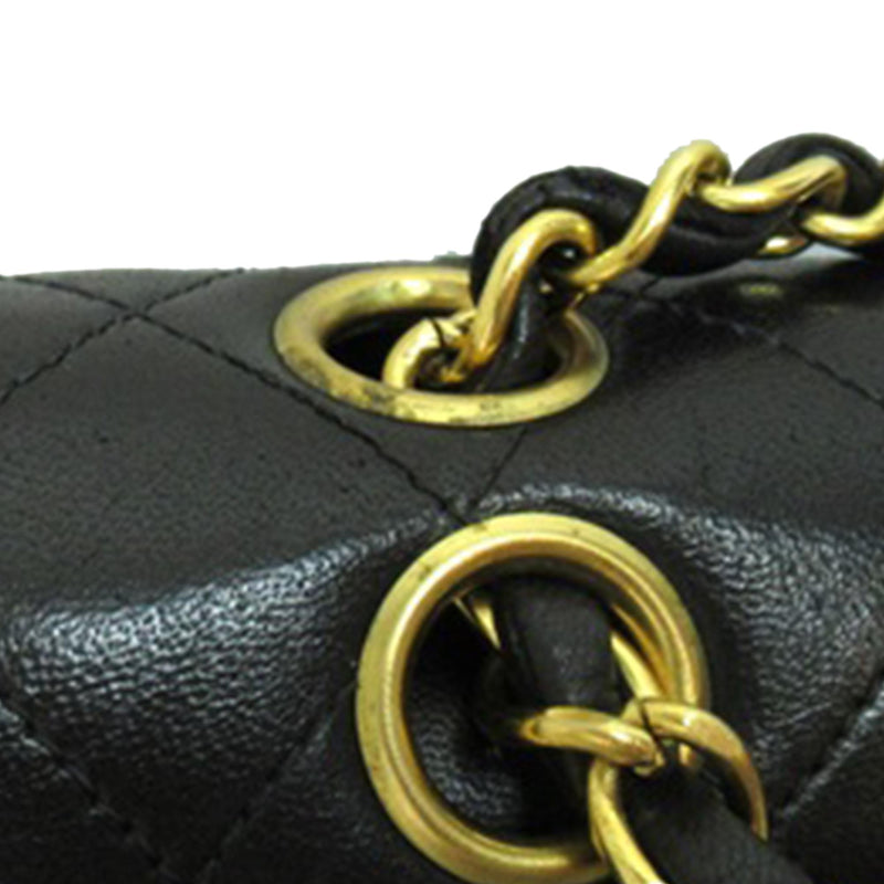 Chanel Small Classic Lambskin Double Flap (SHG-mjPAeK)