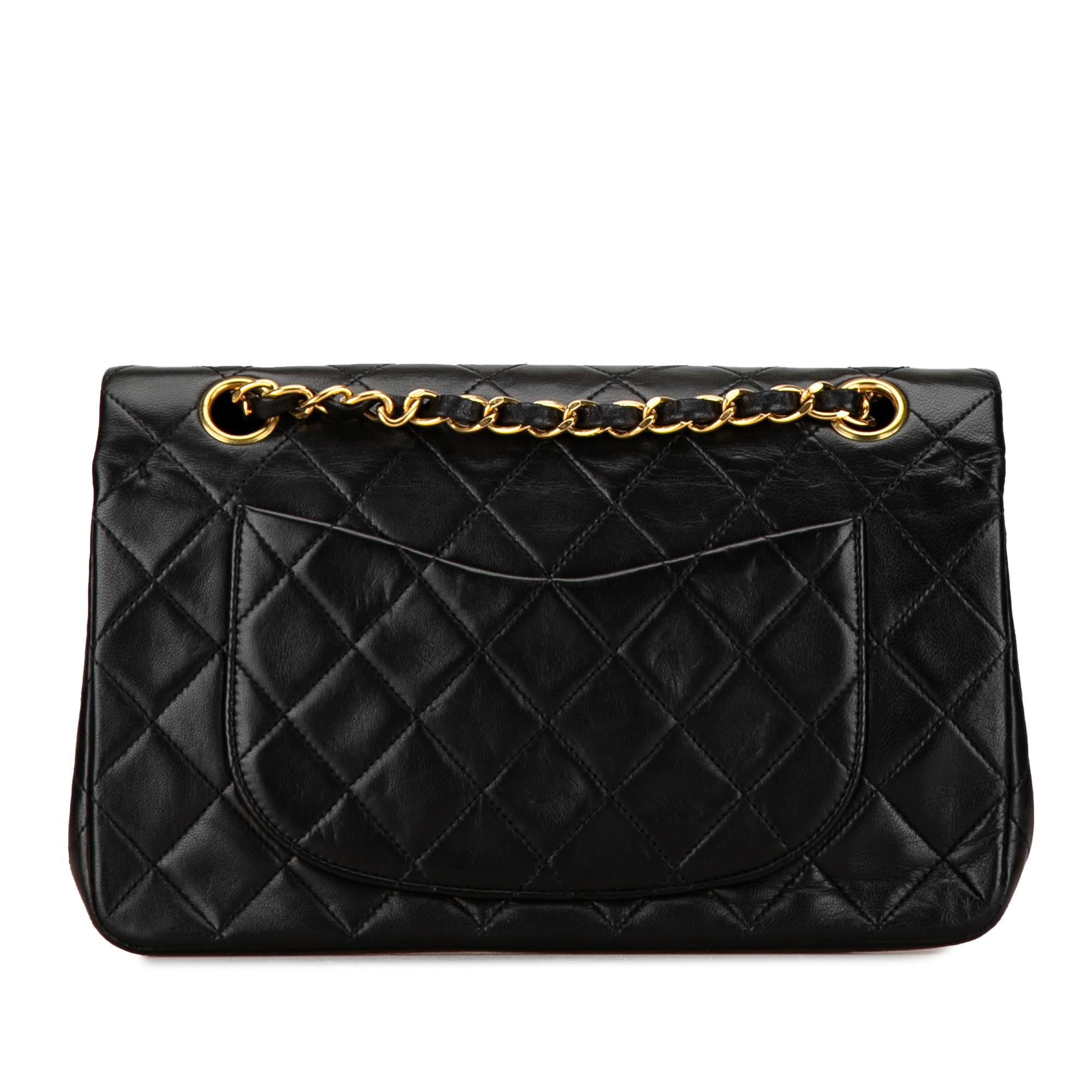Chanel Small Classic Lambskin Double Flap (SHG-FgW8Qu)
