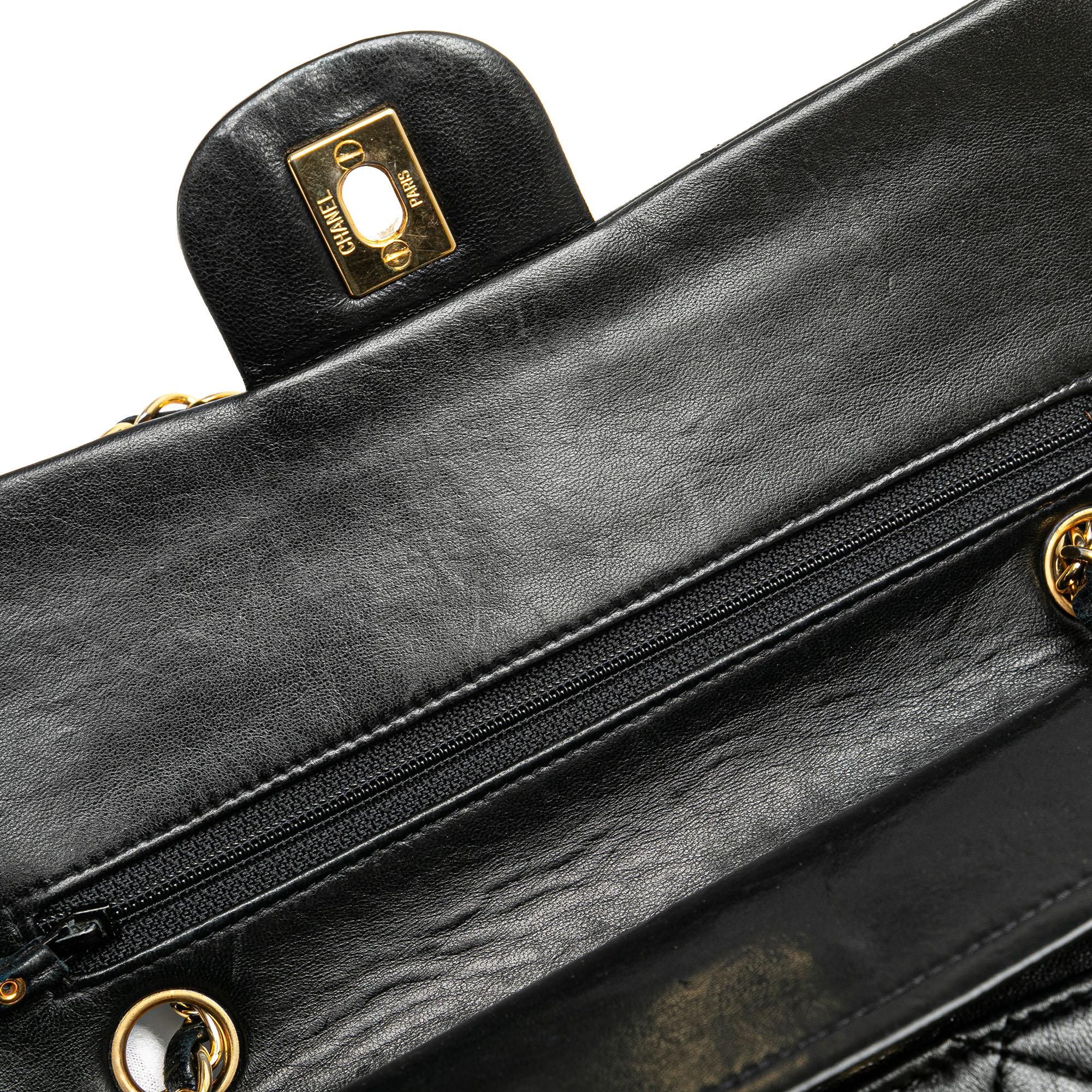 Chanel Small Classic Lambskin Double Flap (SHG-4PLN3c)