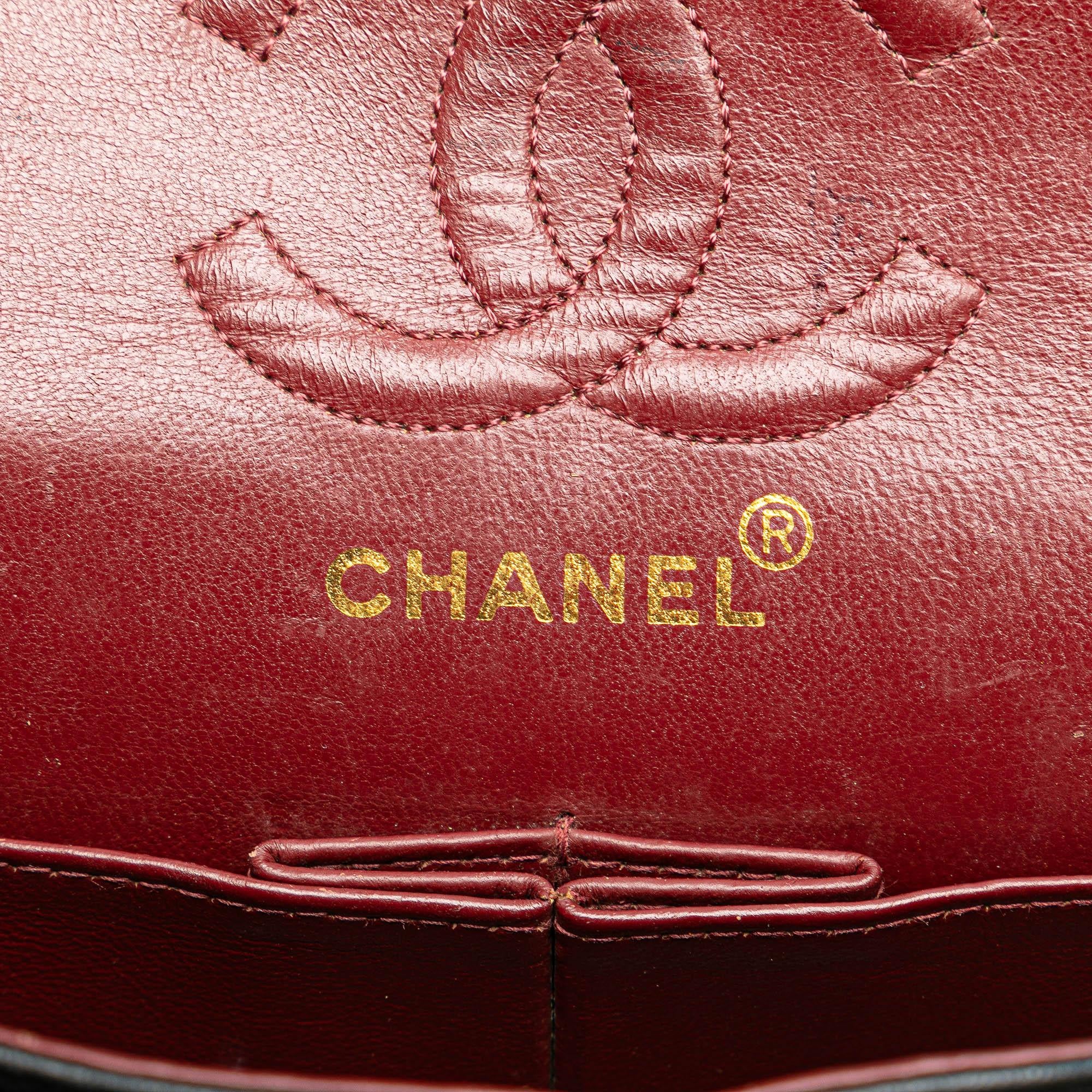 Chanel Small Classic Lambskin Double Flap (SHG-4PLN3c)