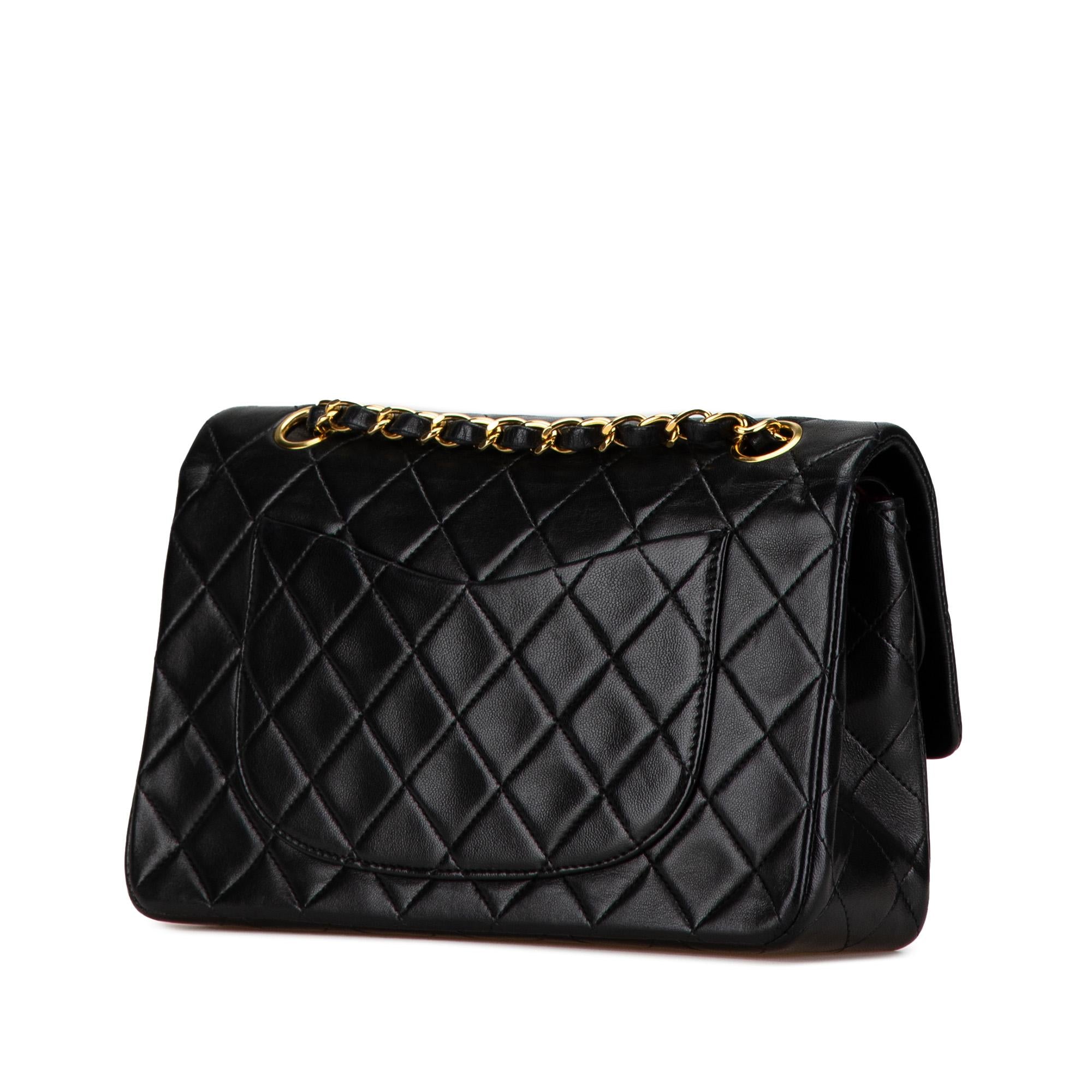 Chanel Small Classic Lambskin Double Flap (SHG-OOHqjQ)