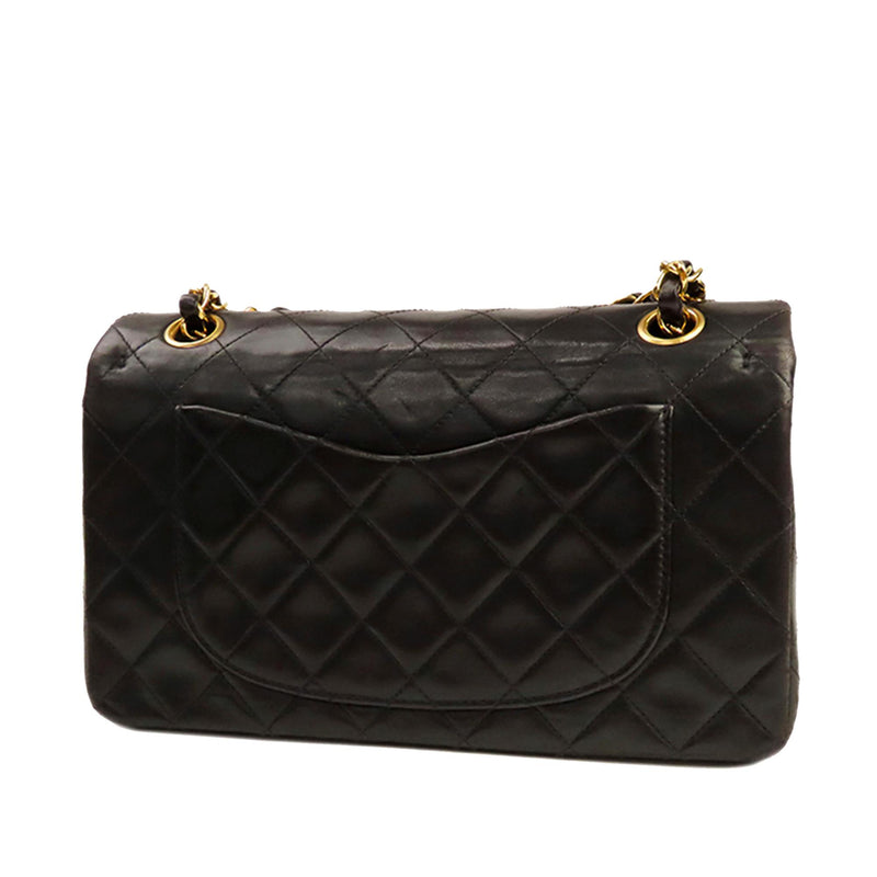 Chanel Small Classic Lambskin Leather Double Flap Bag (SHG-35103