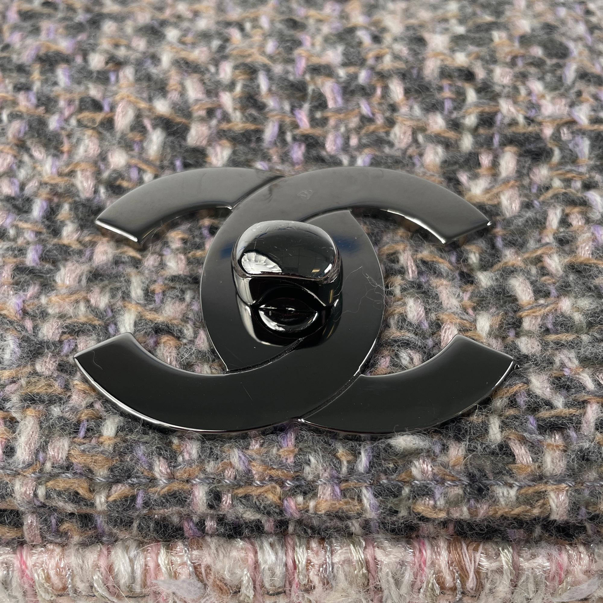 Chanel Small Fantasy Tweed Flap Bag (SHG-sHynoj)