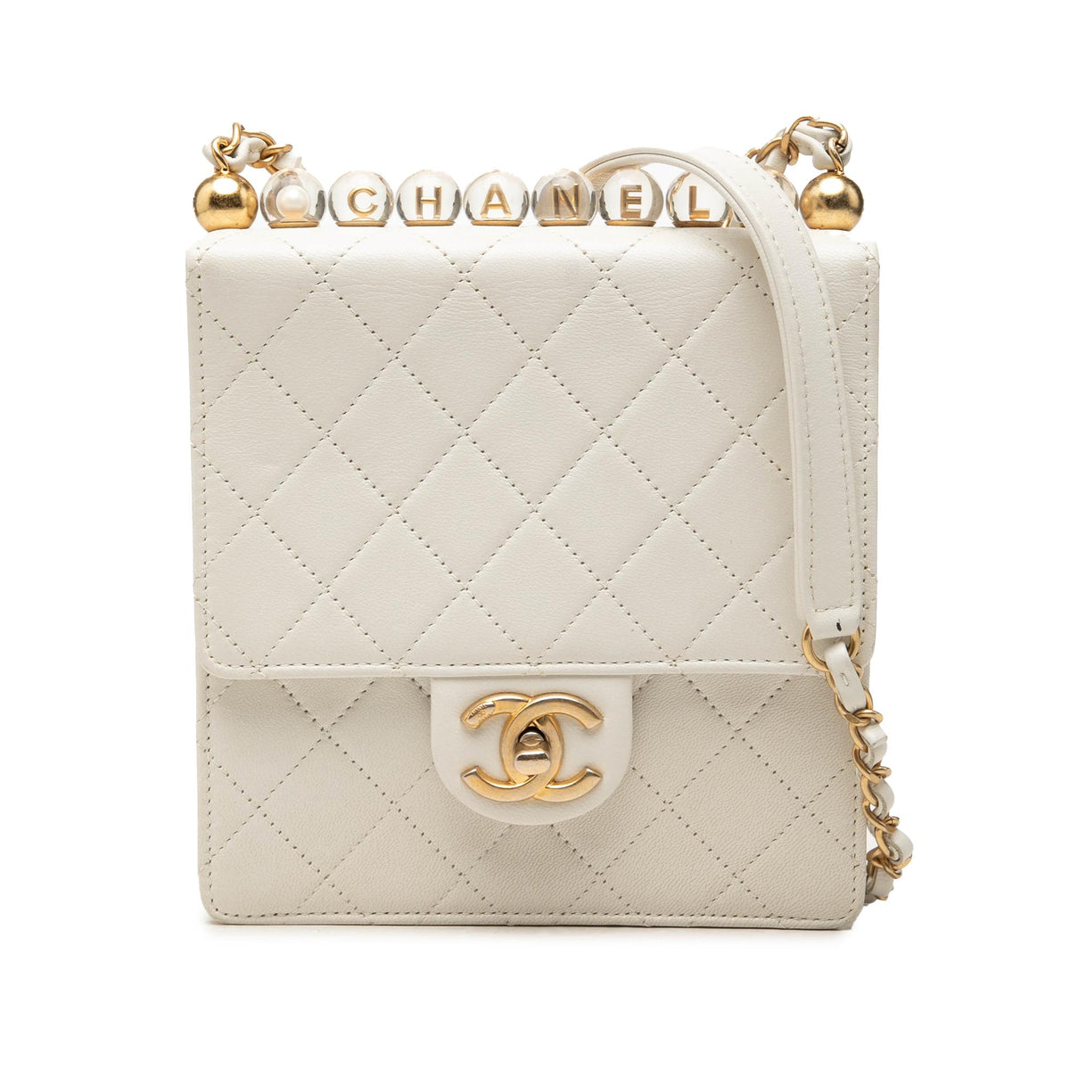 Chanel Small Lambskin Chic Pearls Flap