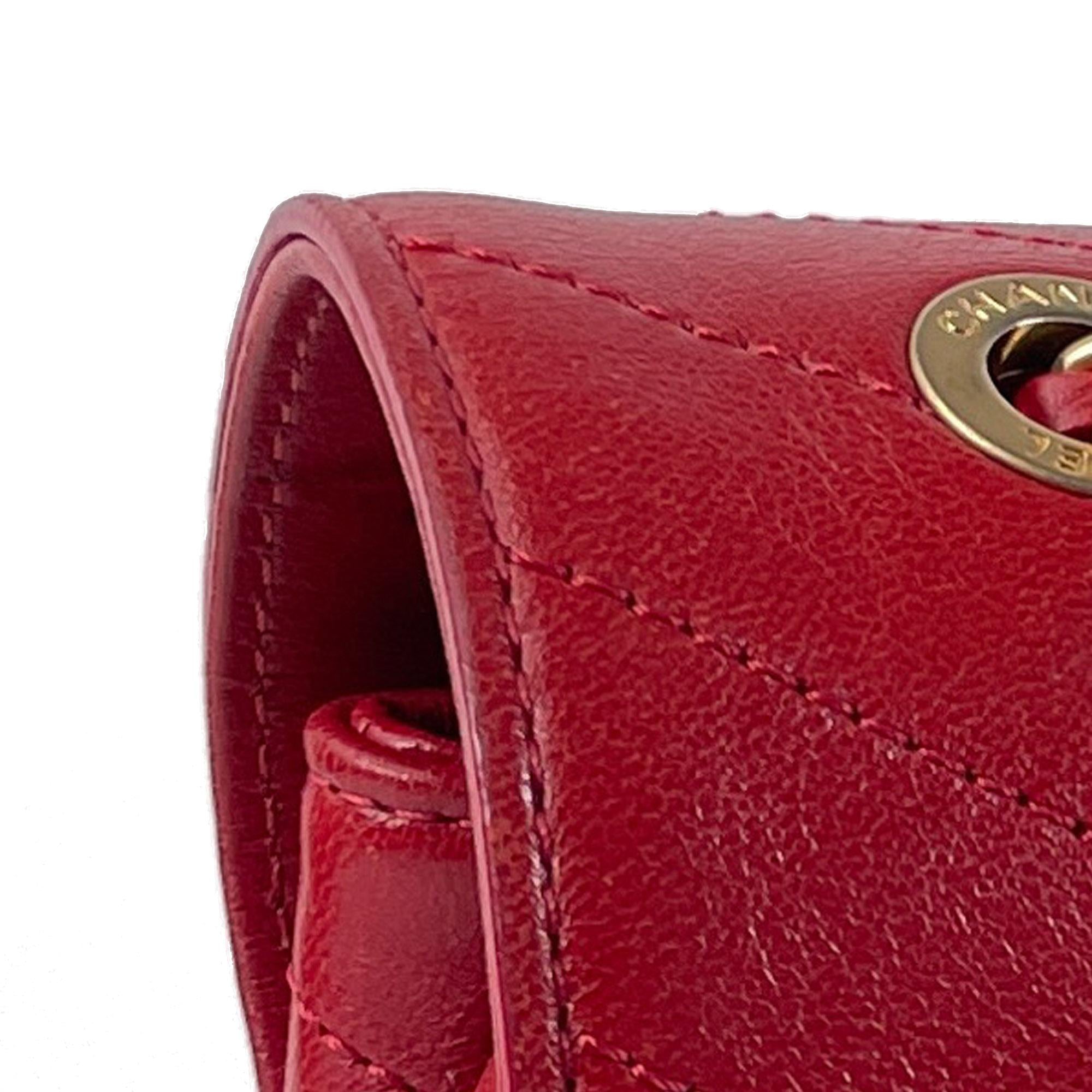 Chanel Small Lambskin Coco Chevron Envelope Flap Bag (SHG-pi3CHQ)