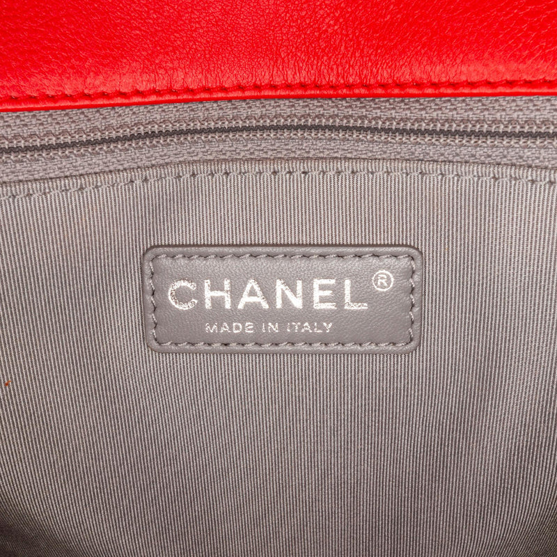 Chanel Small Lambskin Double Stitch Boy Flap (SHG-xZDUeB)