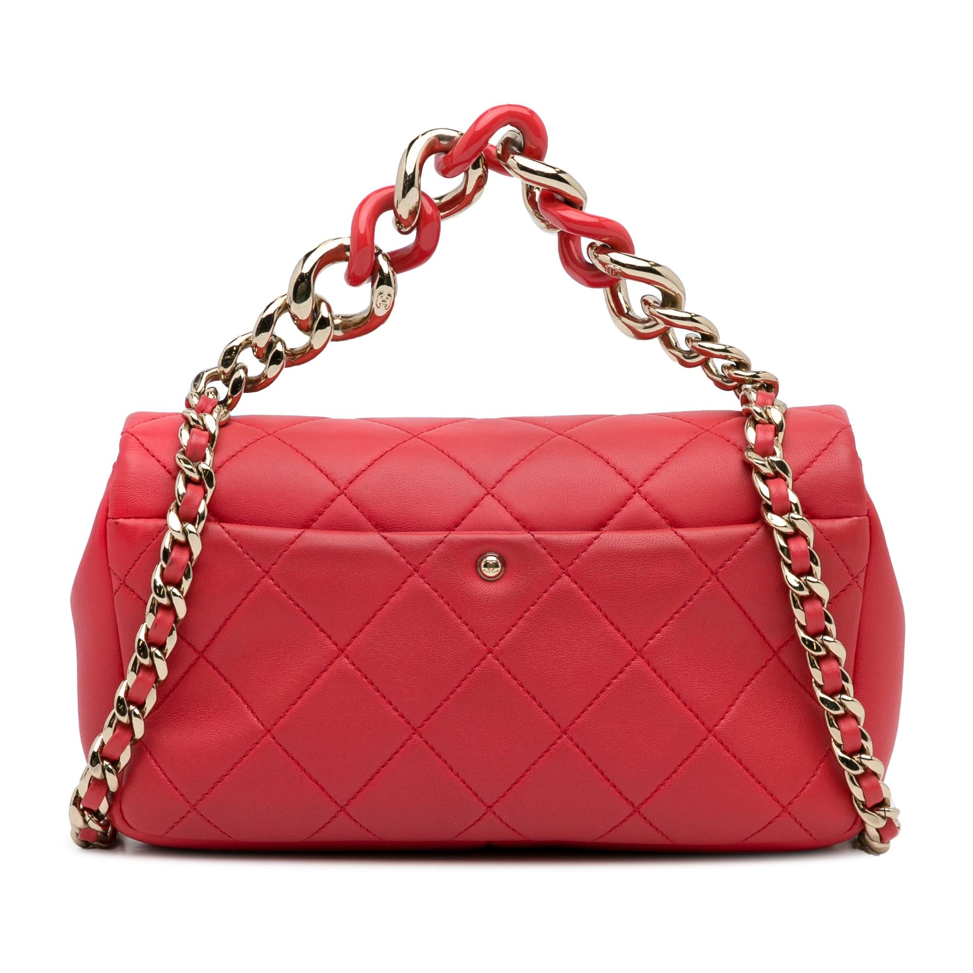 Chanel Small Lambskin Elegant Chain Single Flap