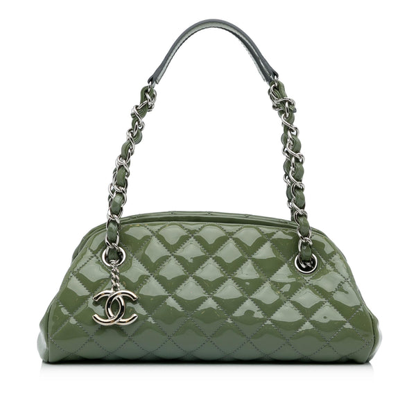 Chanel Small Patent Just Mademoiselle Shoulder Bag (SHG-QHjgzH)