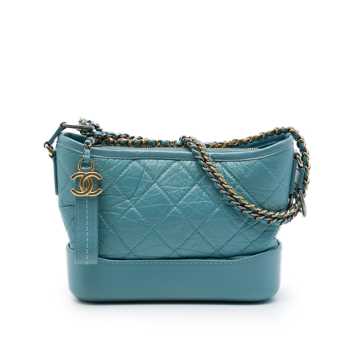 Chanel Small Quilted Aged Calfskin Gabrielle Hobo