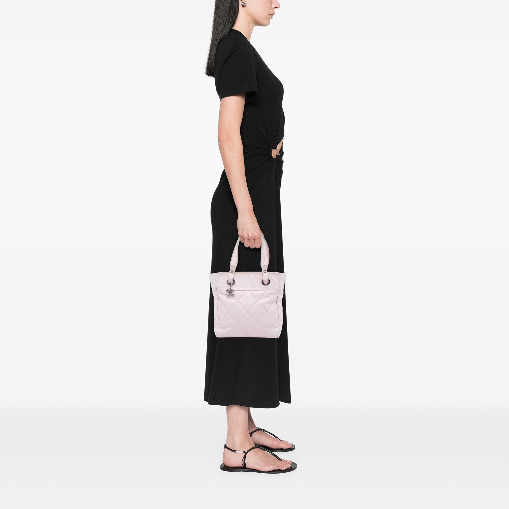 Chanel Small Quilted Canvas Paris Biarritz Tote