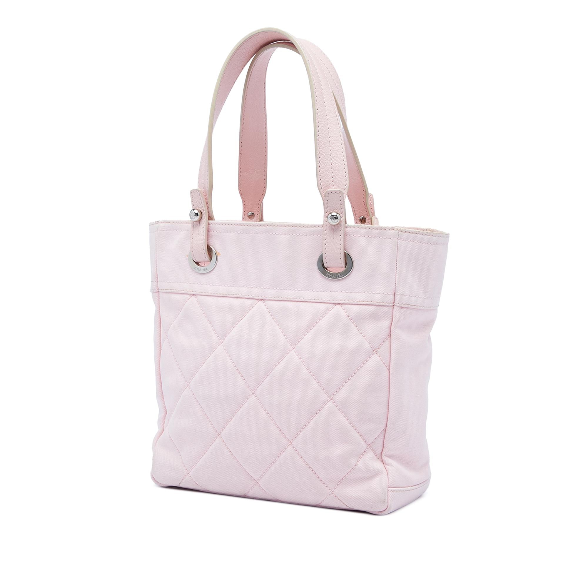 Chanel Small Quilted Canvas Paris Biarritz Tote