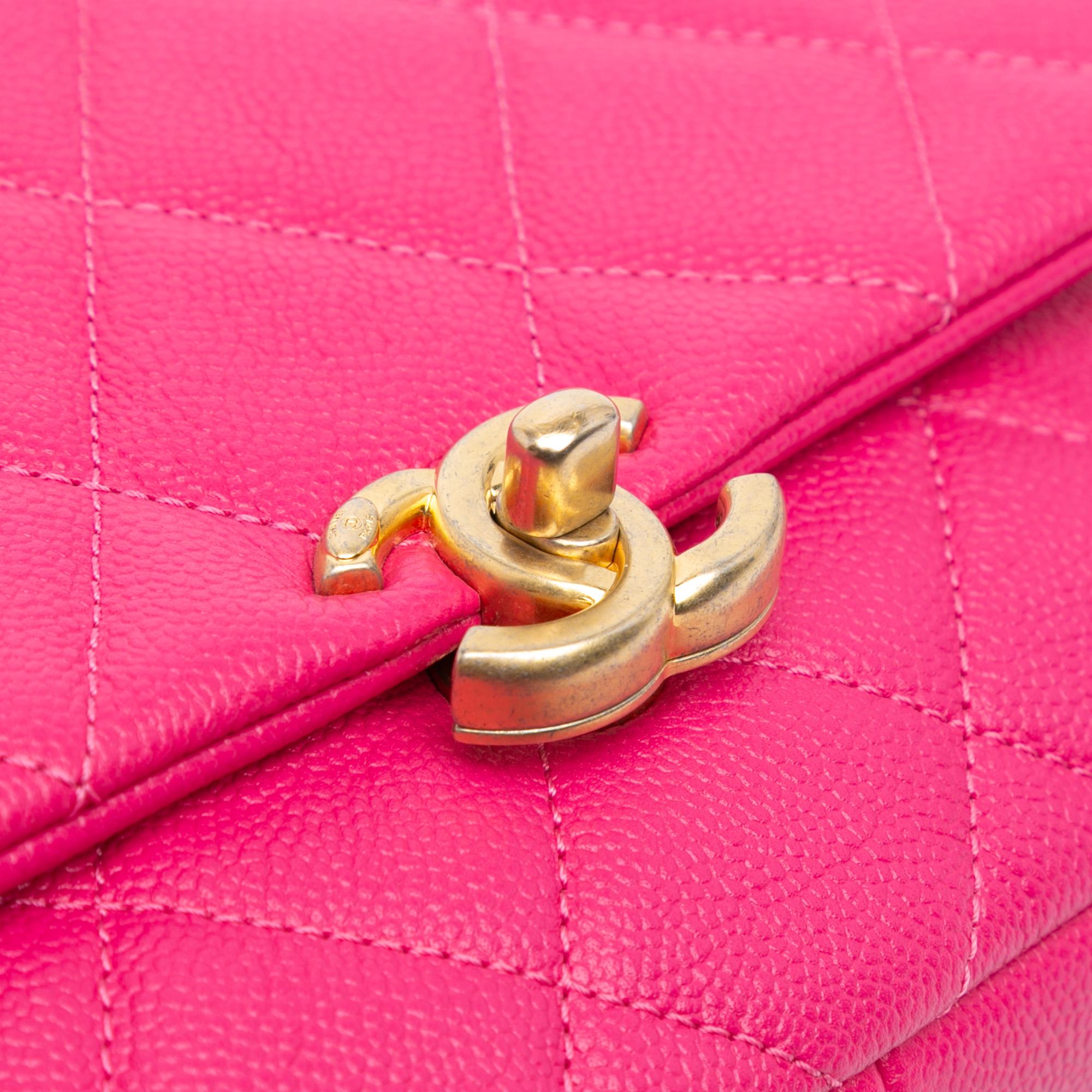 Chanel Small Quilted Caviar Chain Melody Flap