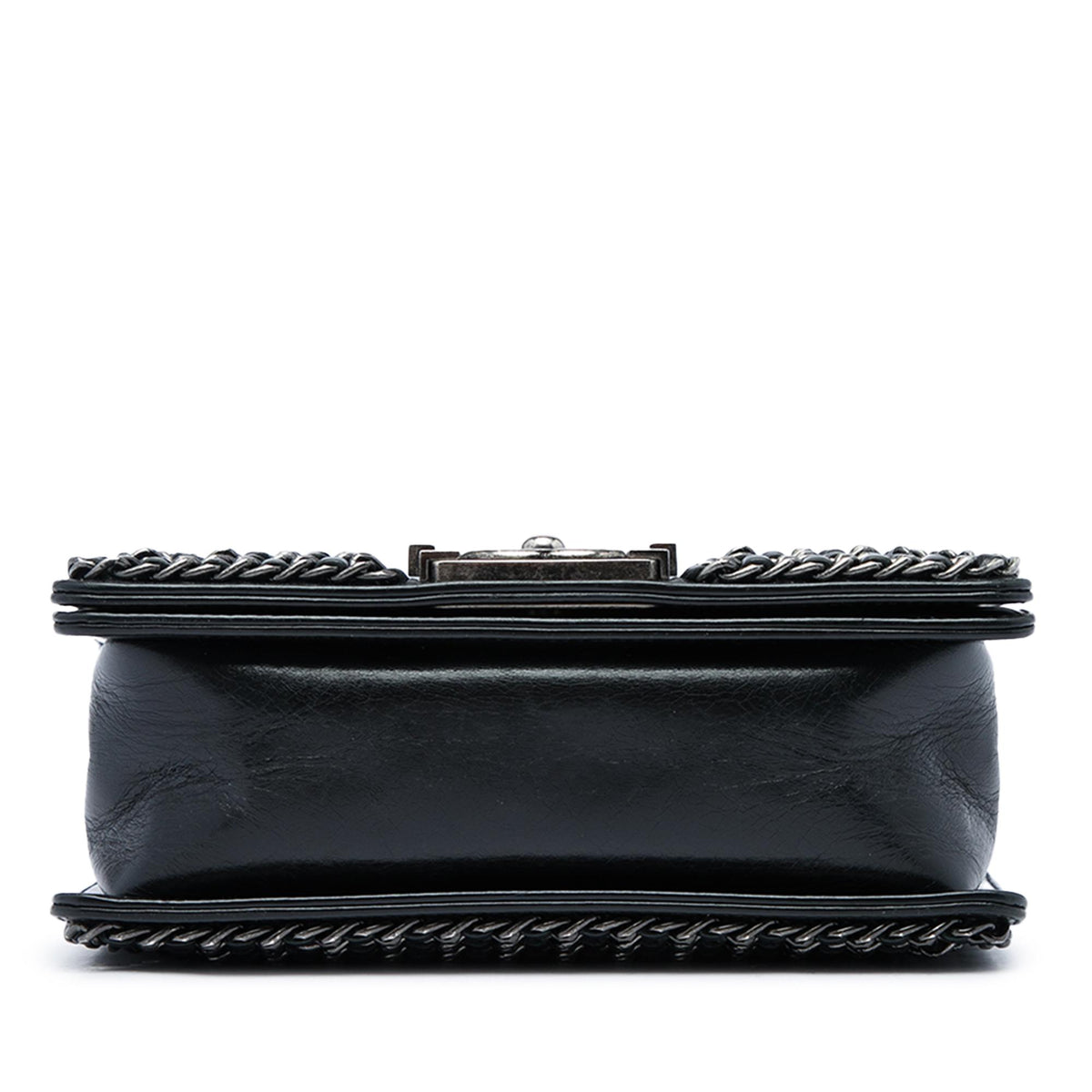 Chanel Small Quilted Glazed Calfskin Chained Boy Flap