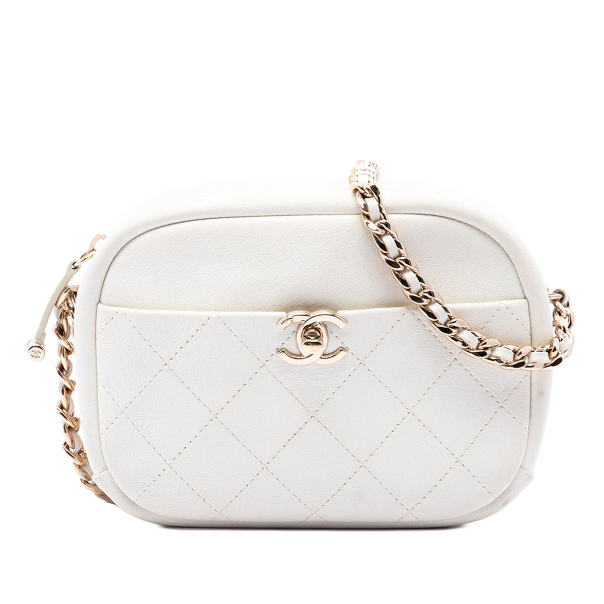 Chanel Small Quilted Goatskin Casual Trip Camera Bag