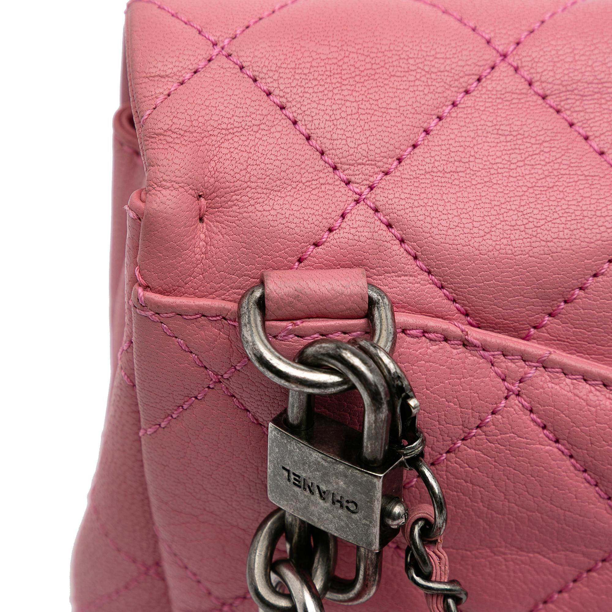 Chanel Small Quilted Goatskin Double Carry Waist Chain Flap