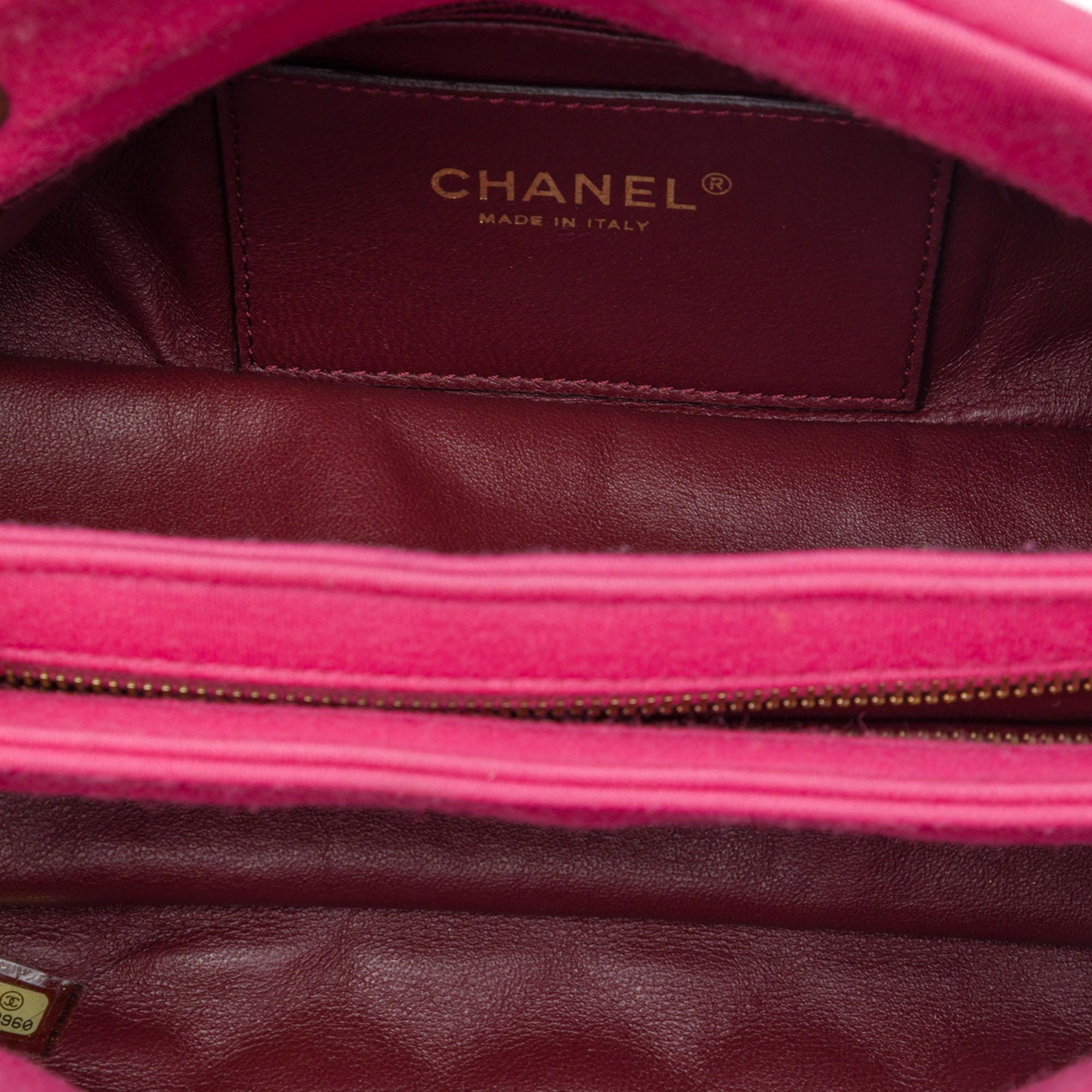 Chanel Small Quilted Jersey Just Mademoiselle Bowling Bag