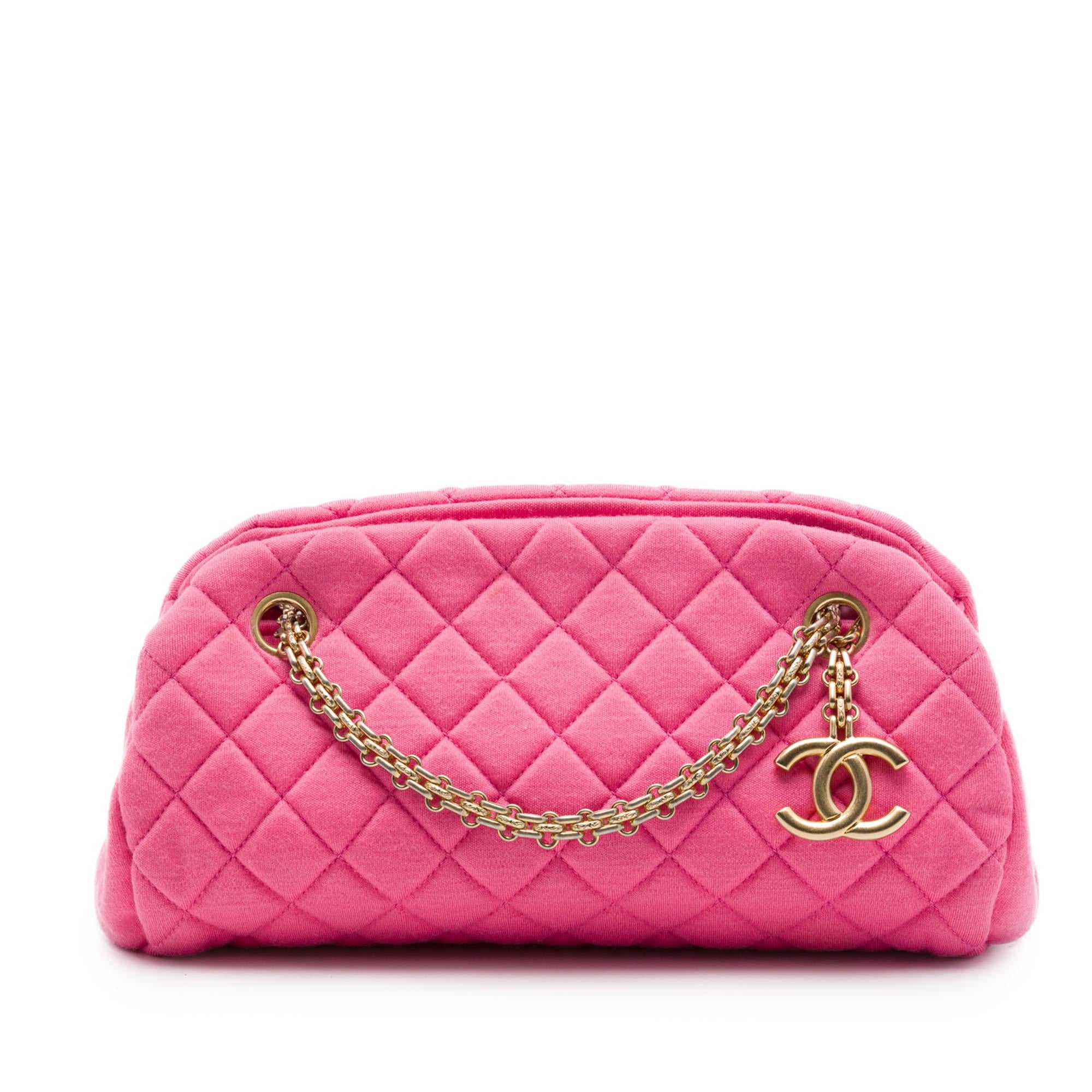 Chanel Small Quilted Jersey Just Mademoiselle Bowling Bag