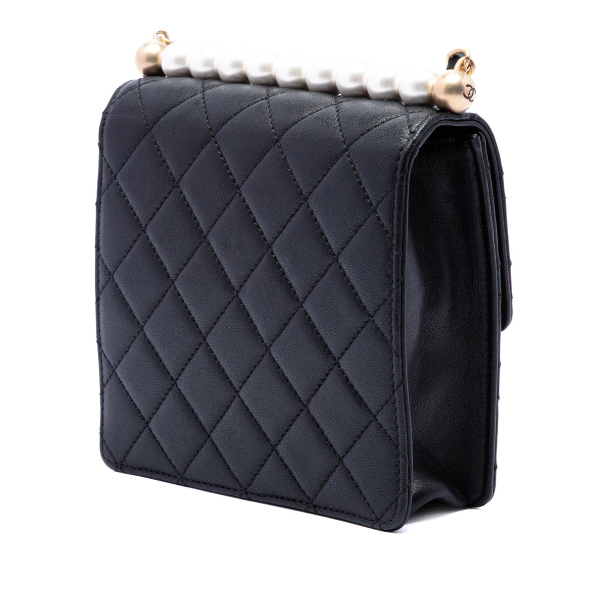 Chanel Small Quilted Lambskin Chic Pearls Flap