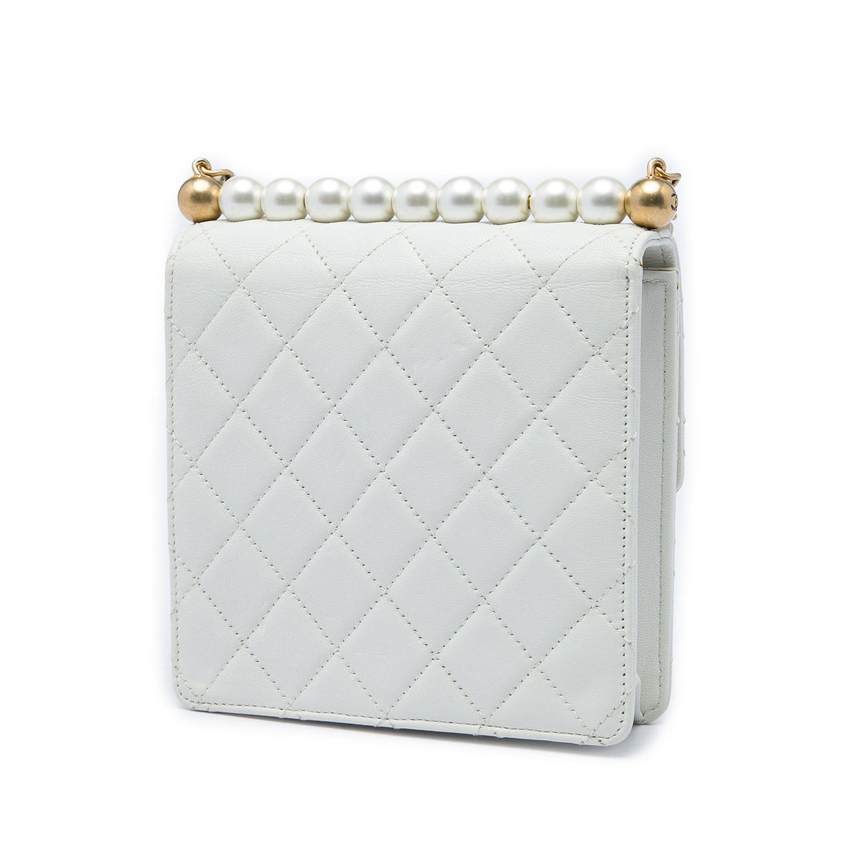 Chanel Small Quilted Lambskin Chic Pearls Flap